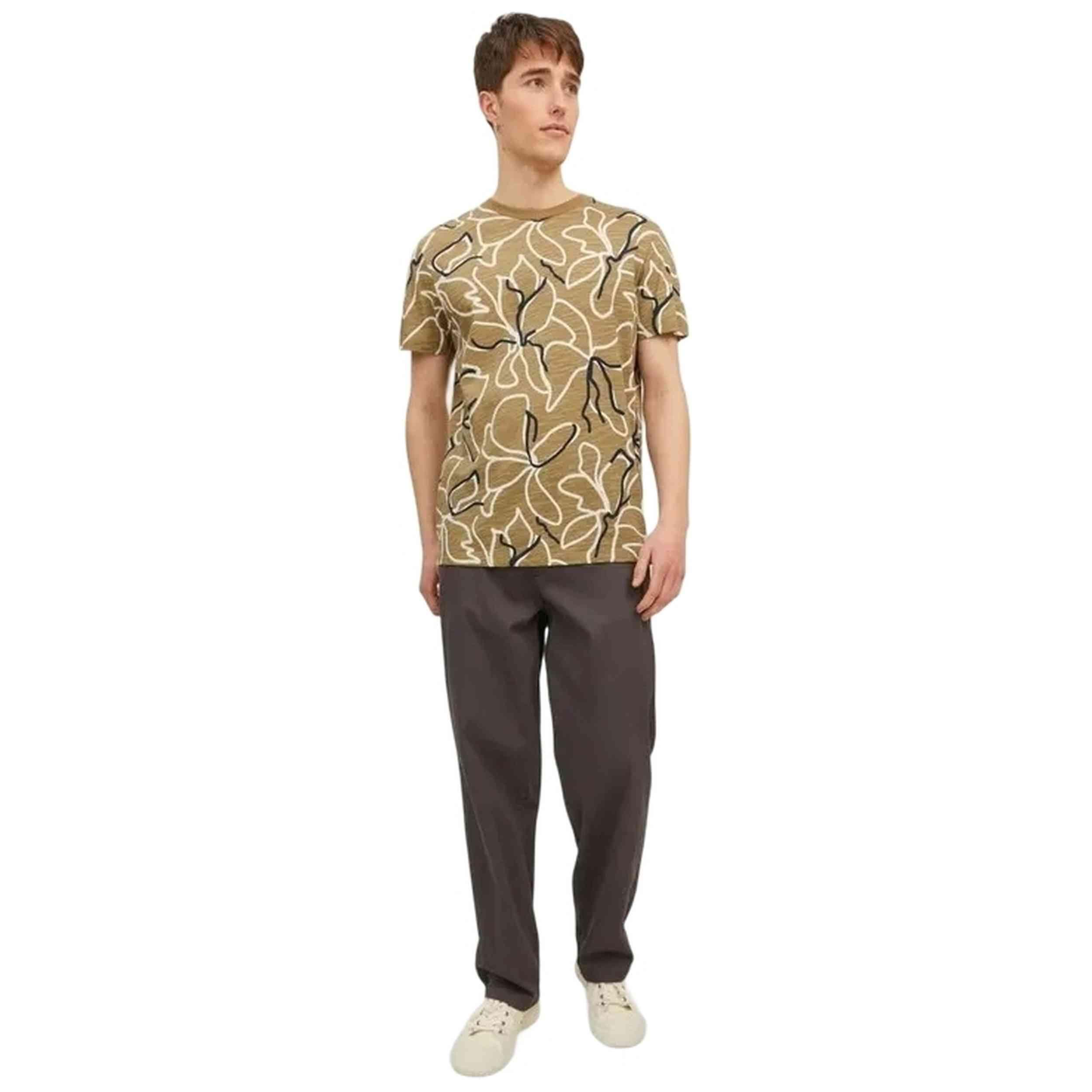 T-shirt Jack&jones modèle JPRBLATROPIC AOP SS TEE pour homme 3/4