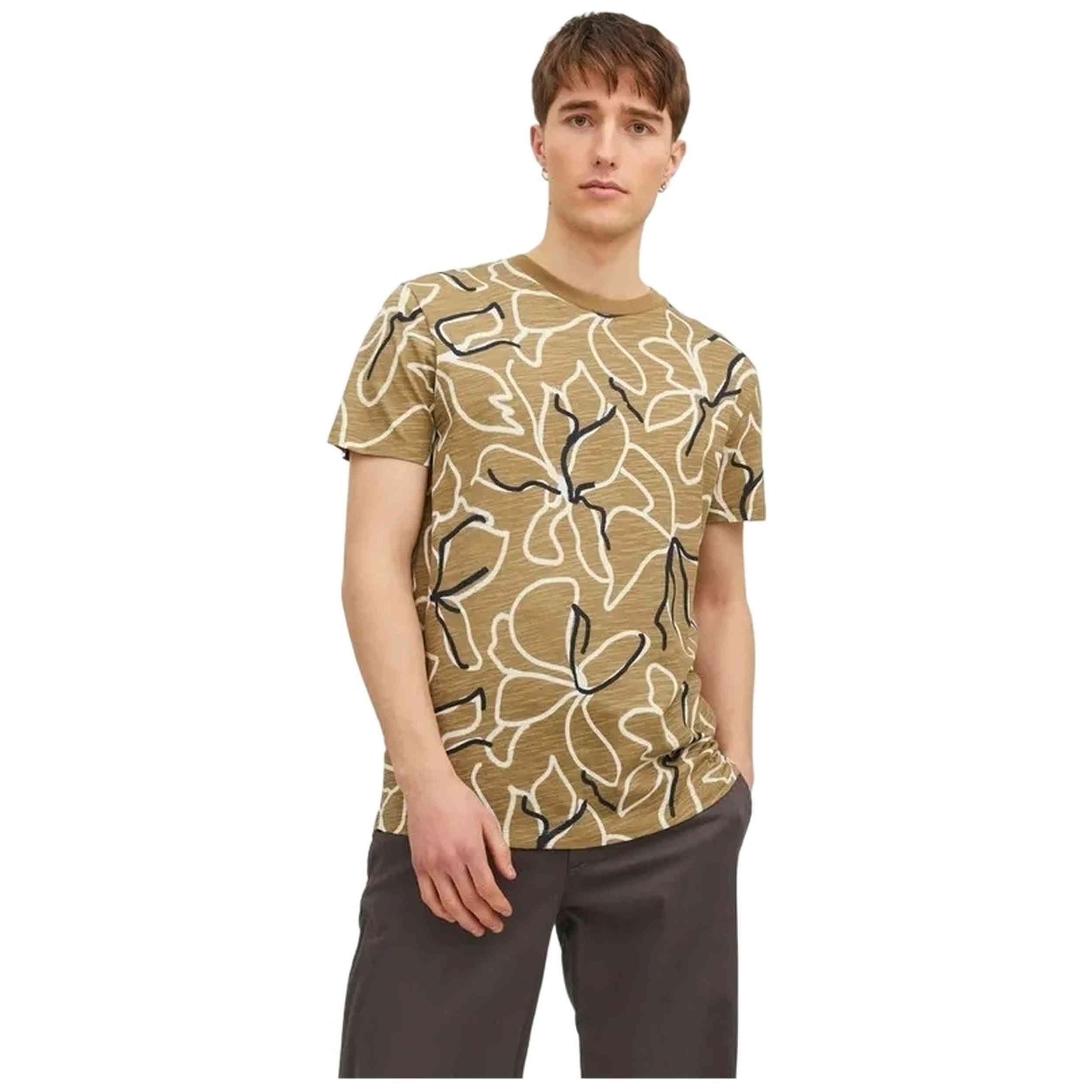 T-shirt Jack&jones modèle JPRBLATROPIC AOP SS TEE pour homme 2/4