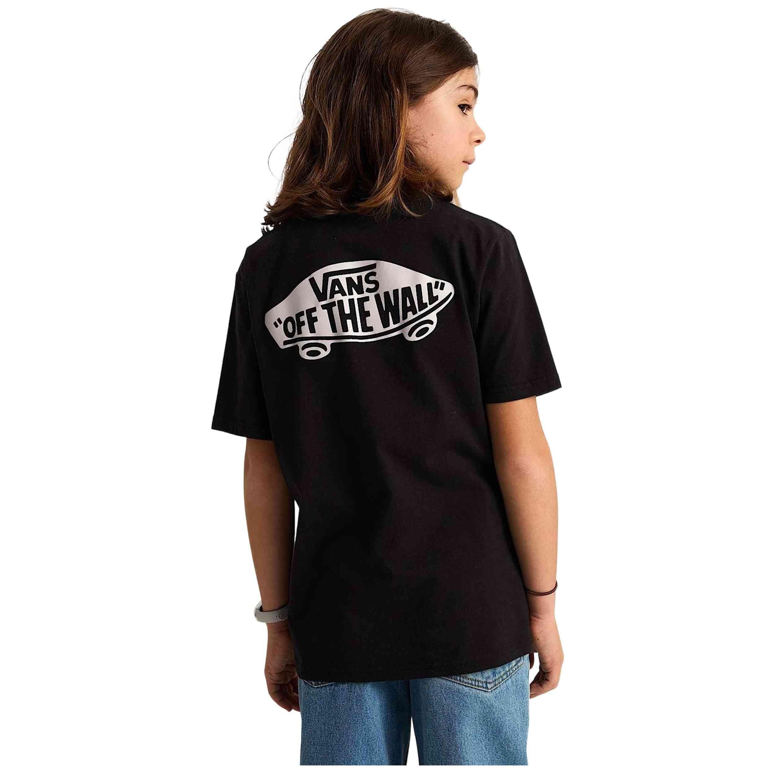 Camiseta de manga corta Vans modelo VN000T30BLK1 para niños unisex 4/5