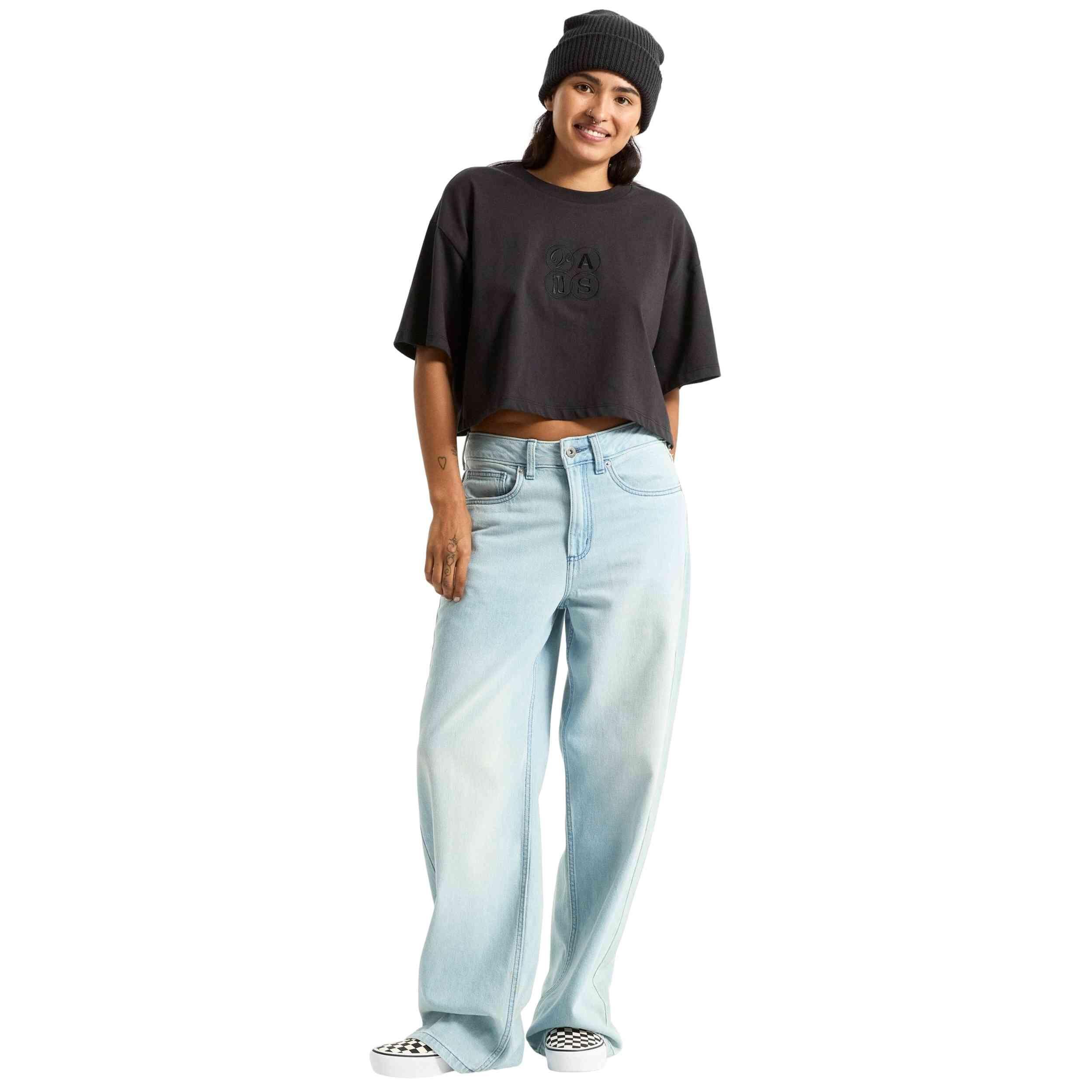 T-shirt met korte mouwen Vans model ELLIPSE RELAX CROP voor vrouwen 2/5