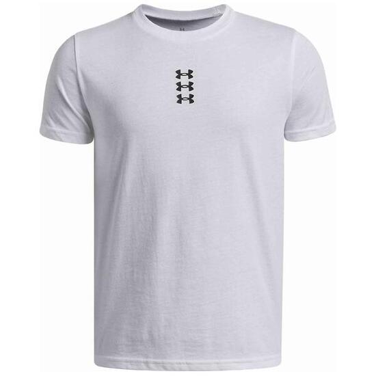 T-shirt Under armour modèle UA B HOOPS Triple Logo SS pour homme