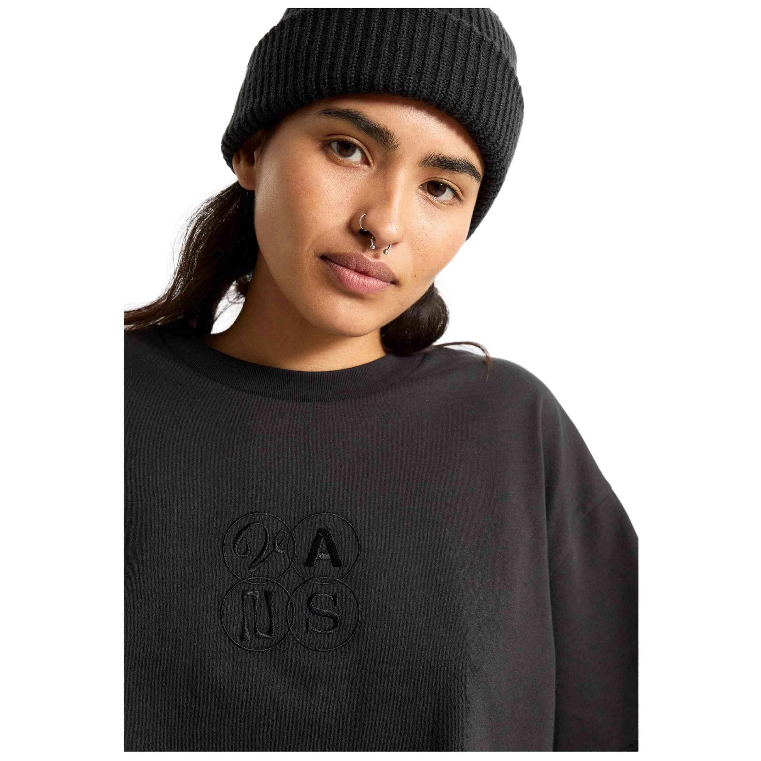 T-shirt met korte mouwen Vans model ELLIPSE RELAX CROP voor vrouwen 4/5