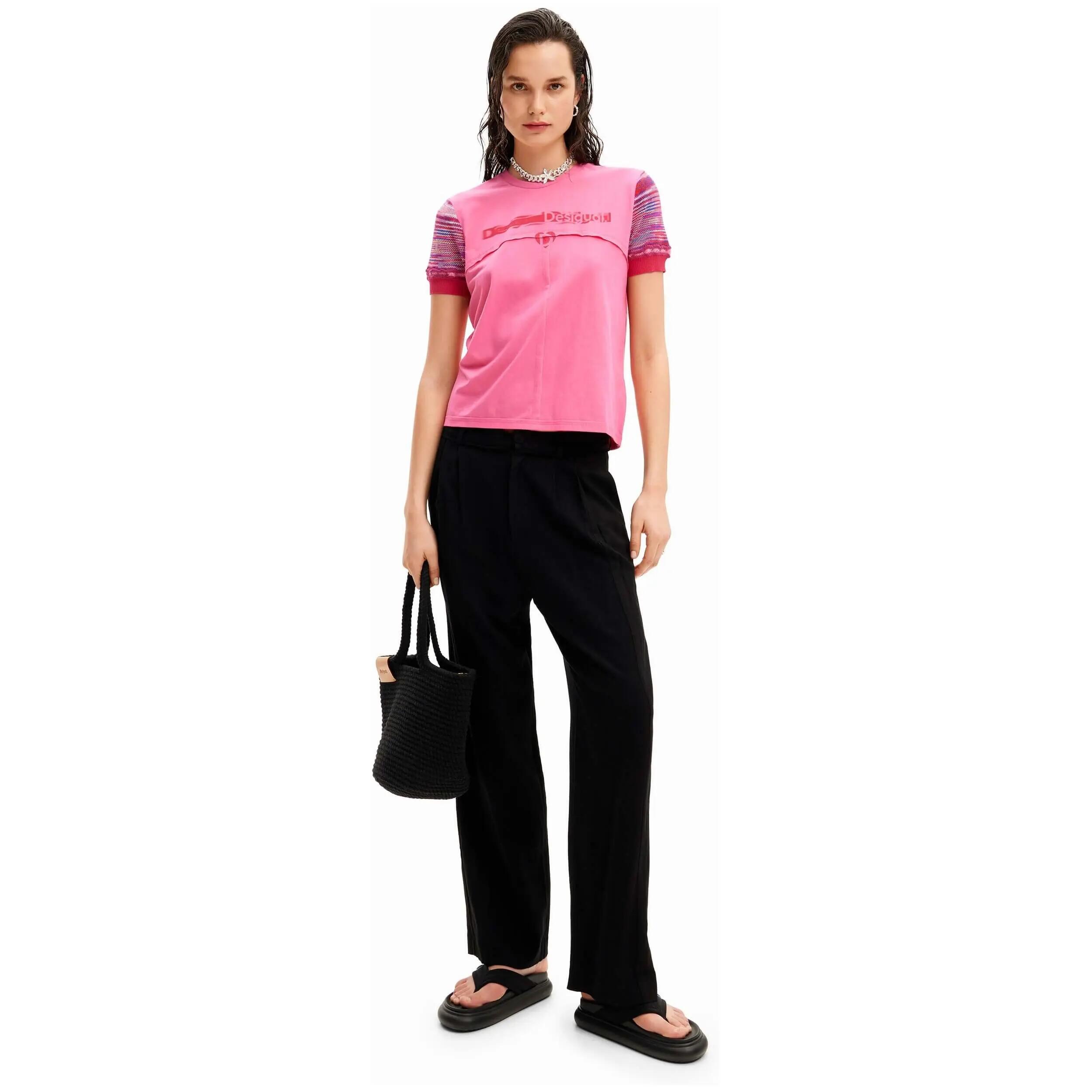 T-shirt met korte mouwen Desigual model 24SWTKB23059-PNK voor vrouwen 3/5