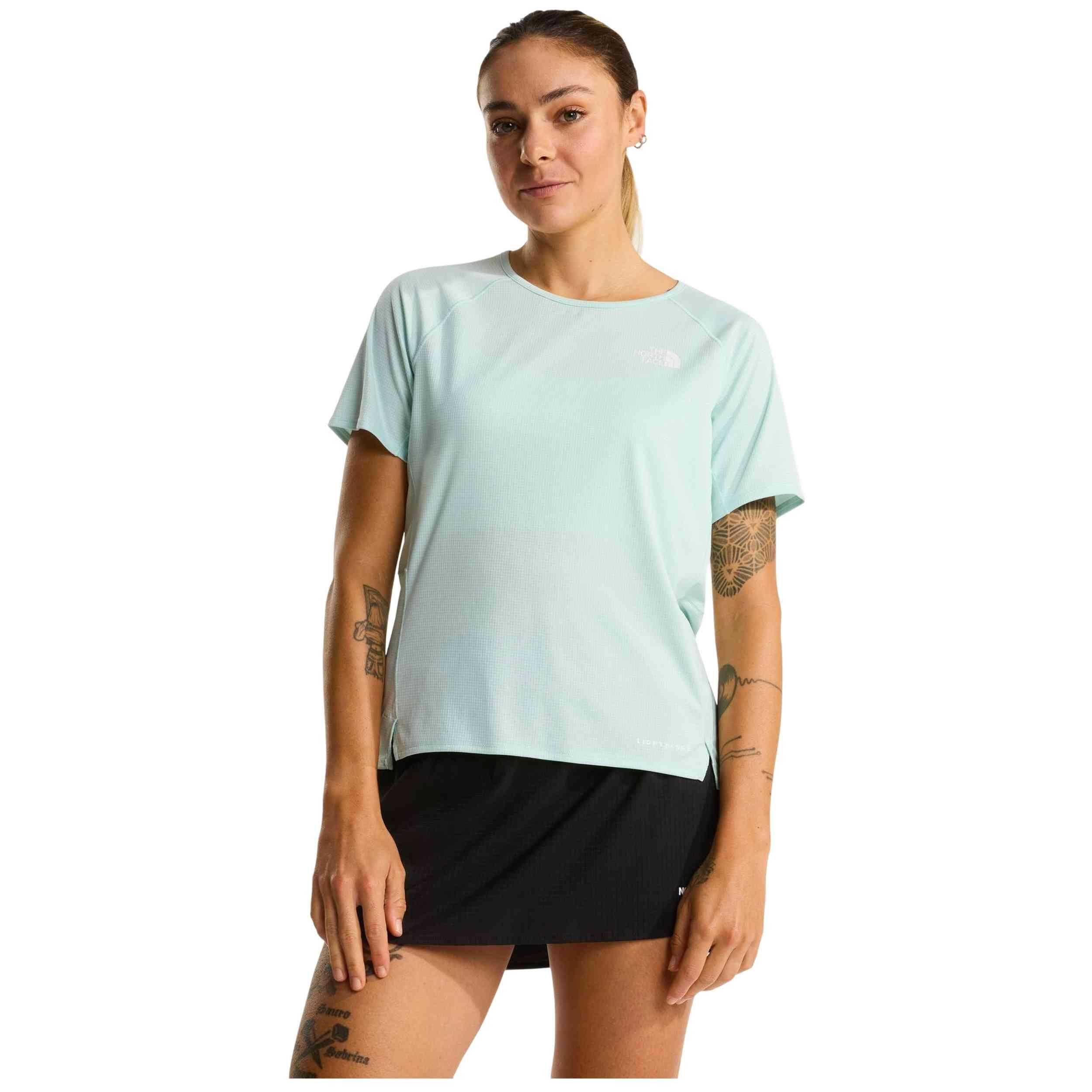 T-shirt met korte mouwen The north face model W SUNRISER SS Opal Fr voor vrouwen 3/5