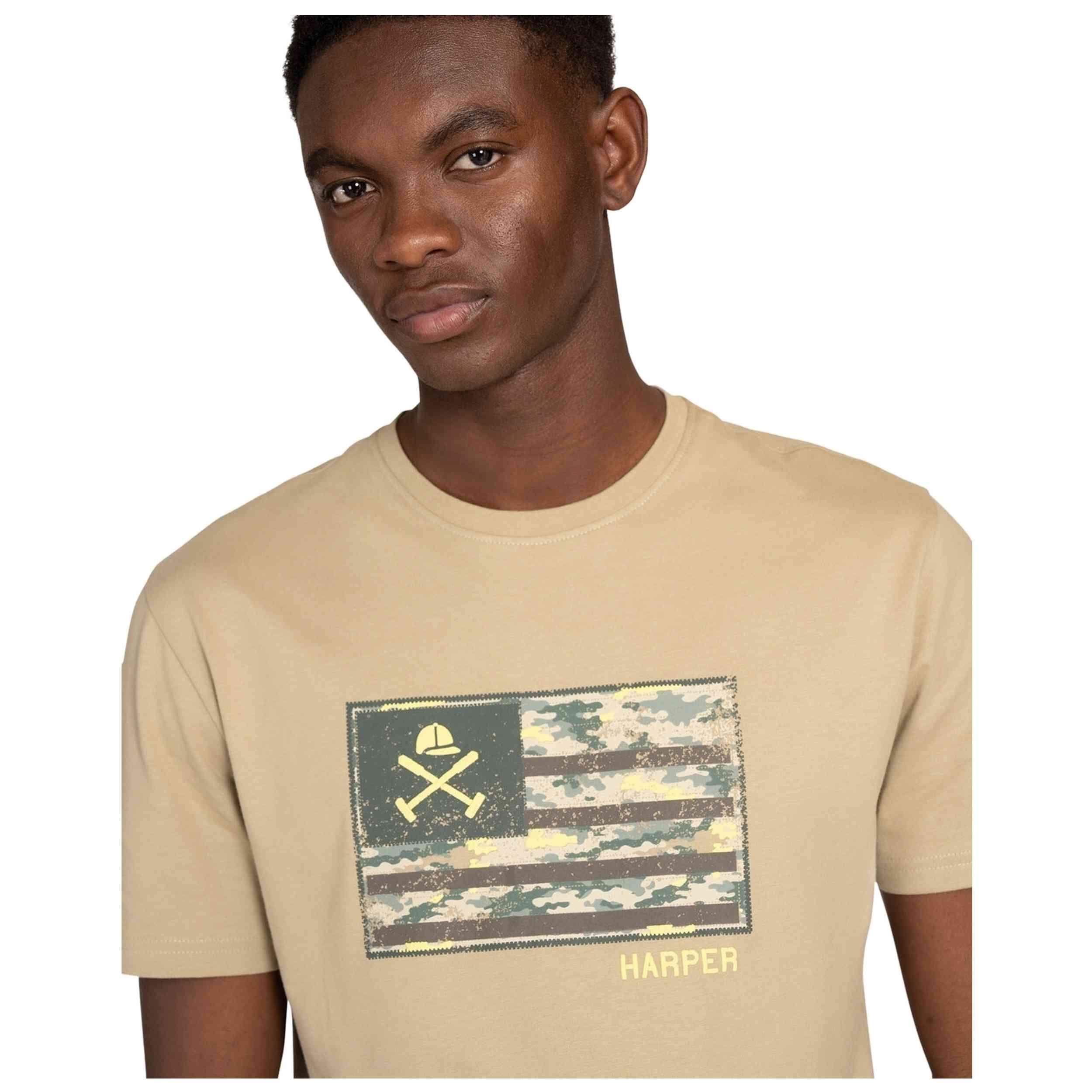 T-shirt met korte mouwen Harper & neyer model CAMISETA USA voor mannen 3/4