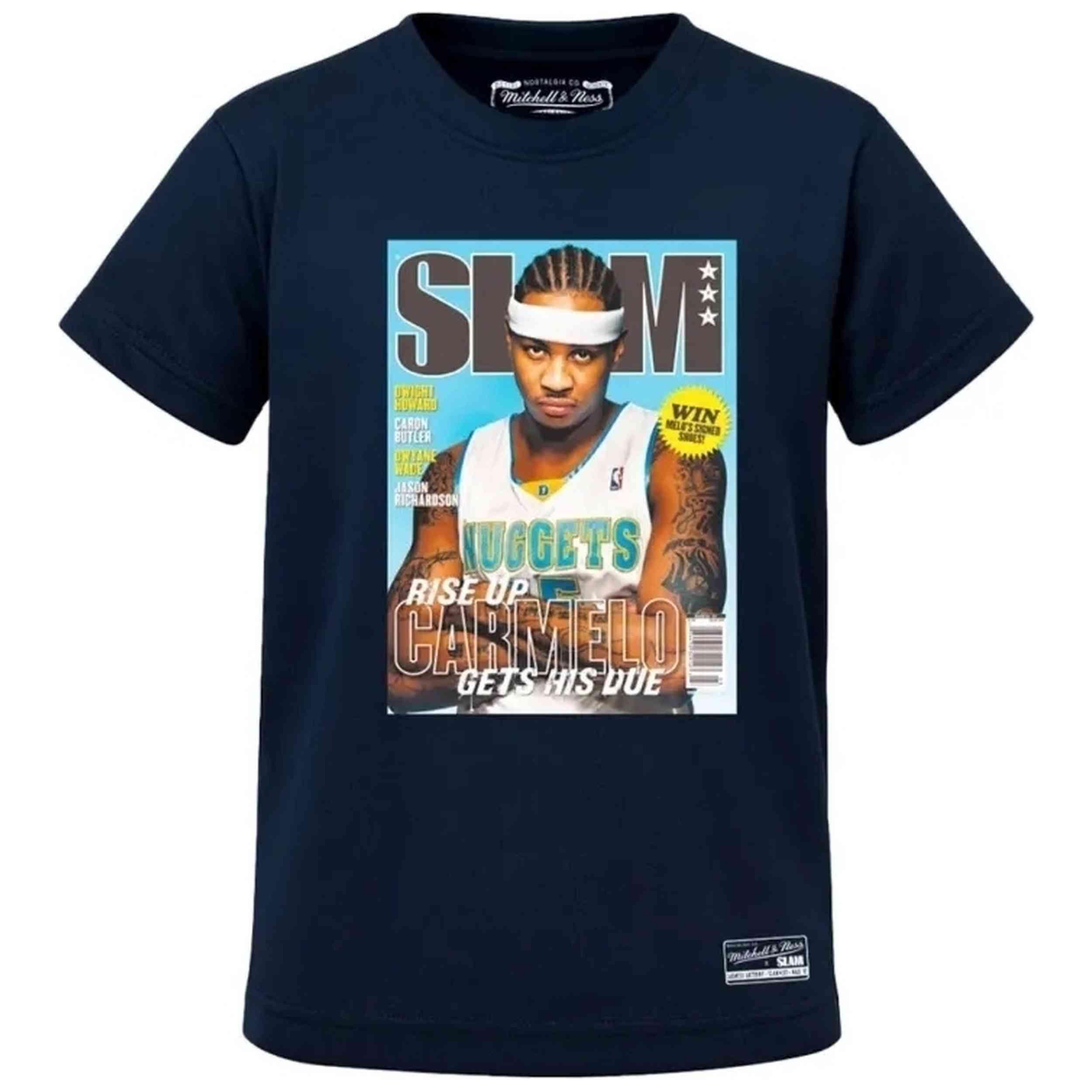 T-shirt met korte mouwen Mitchell & ness model BMTRINTL1276-DNUNAVYA voor unisex 4/4