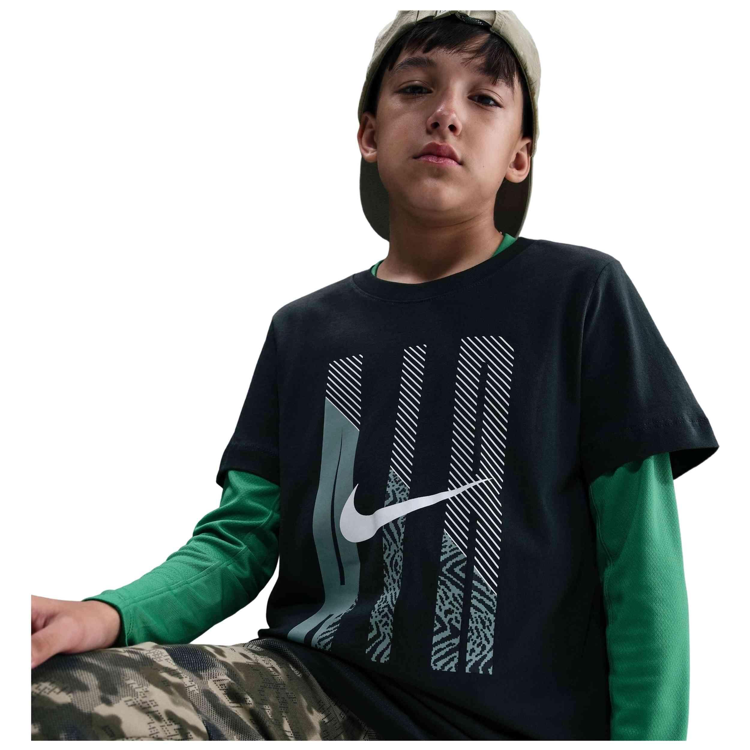 Camiseta de manga corta Nike modelo IM6580-390 para niños unisex 3/5