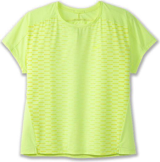 Brooks Sprint Free Run 2.0 Kurzarm Trikot Gelb Damen 5/5