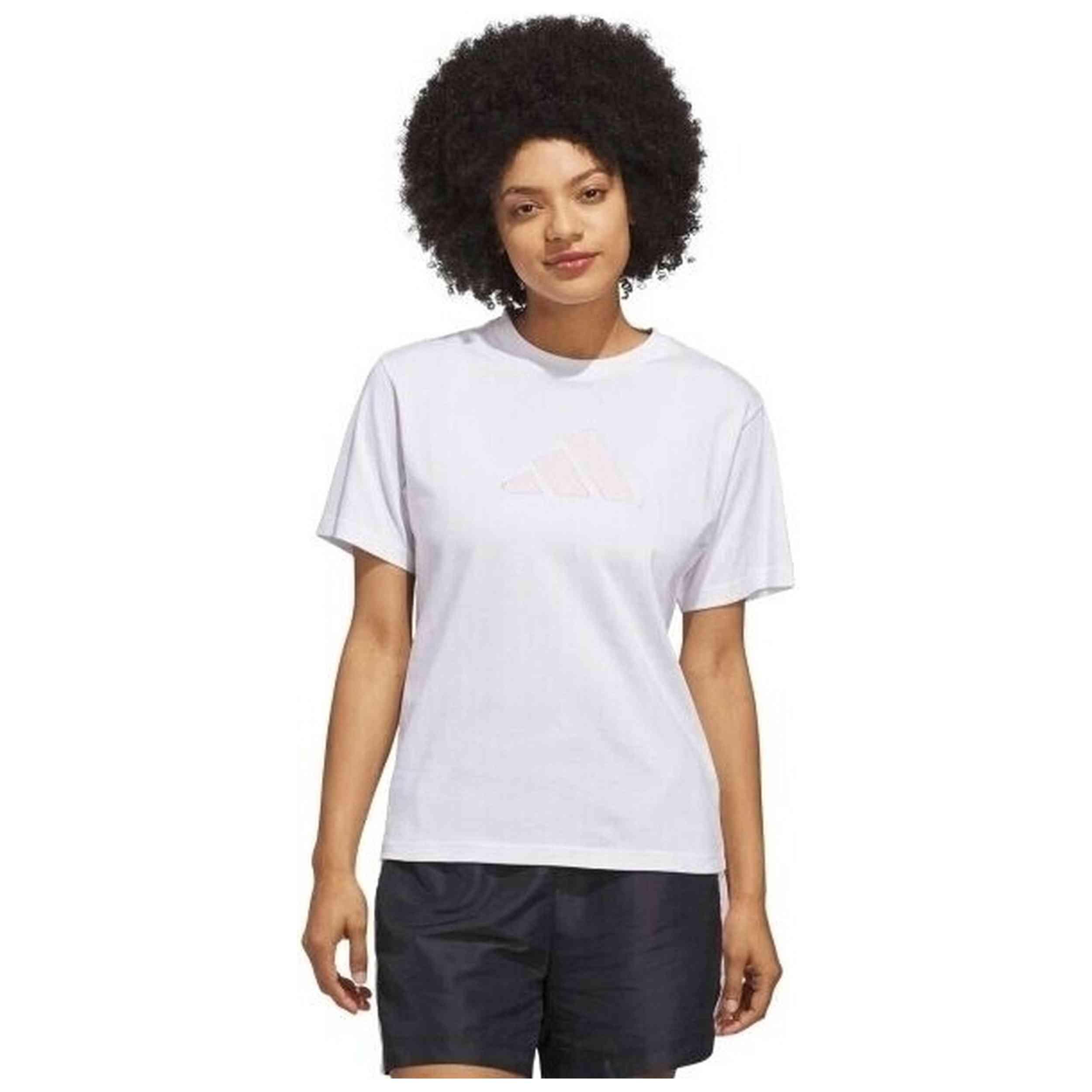 T-shirt met korte mouwen Adidas model W SC GINGHAM T voor vrouwen 2/3