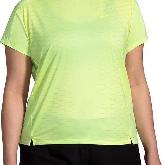 Brooks Sprint Free Run 2.0 Yellow Women's Short-Sleeve Jersey