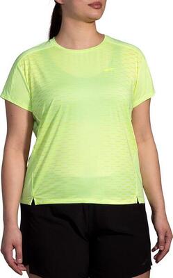Brooks sprint free run 2.0 yellow women's short sleeve jersey
