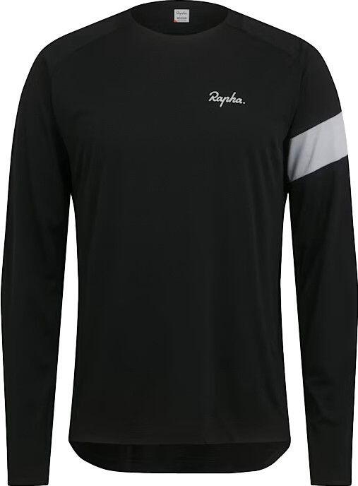 Rapha Trail Long Sleeve Technical T-Shirt Black / Grey 4/5