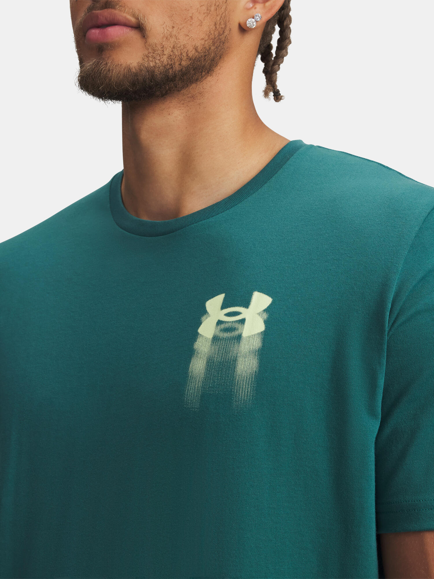 T-shirt met korte mouwen Under armour model UA M BLUR LOGO SS voor mannen 3/5