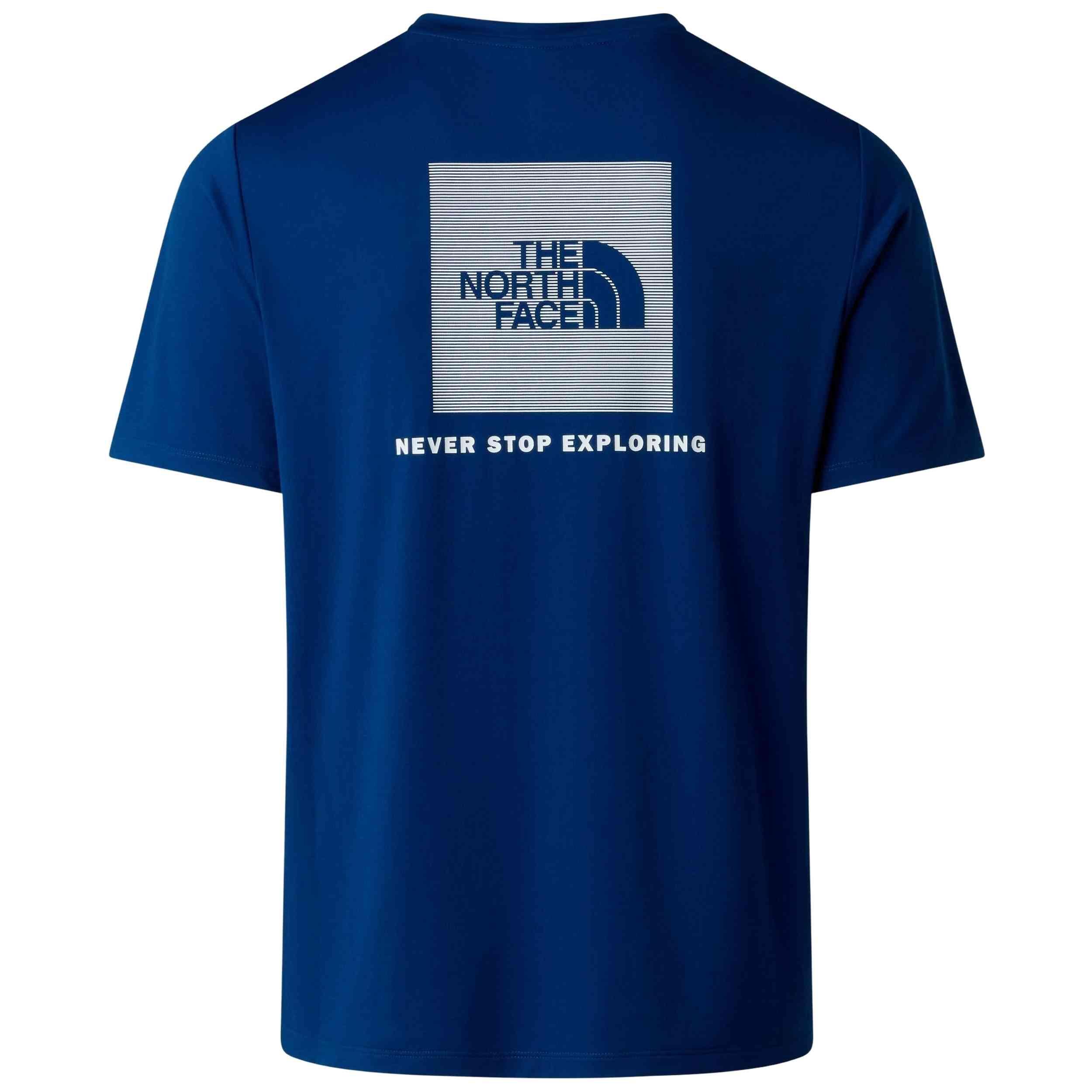 T-shirt The north face modèle M 24/7 BOX NSE SS TEE ESTATE BLUE pour homme 2/4