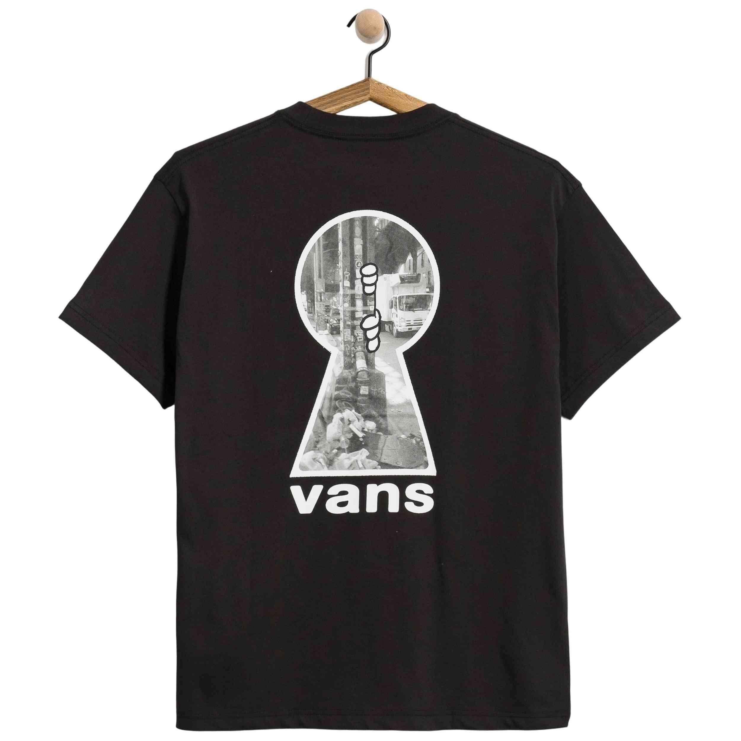 T-shirt met korte mouwen Vans model KEYHOLE CLASSIC SS TEE Black voor unisex 2/2