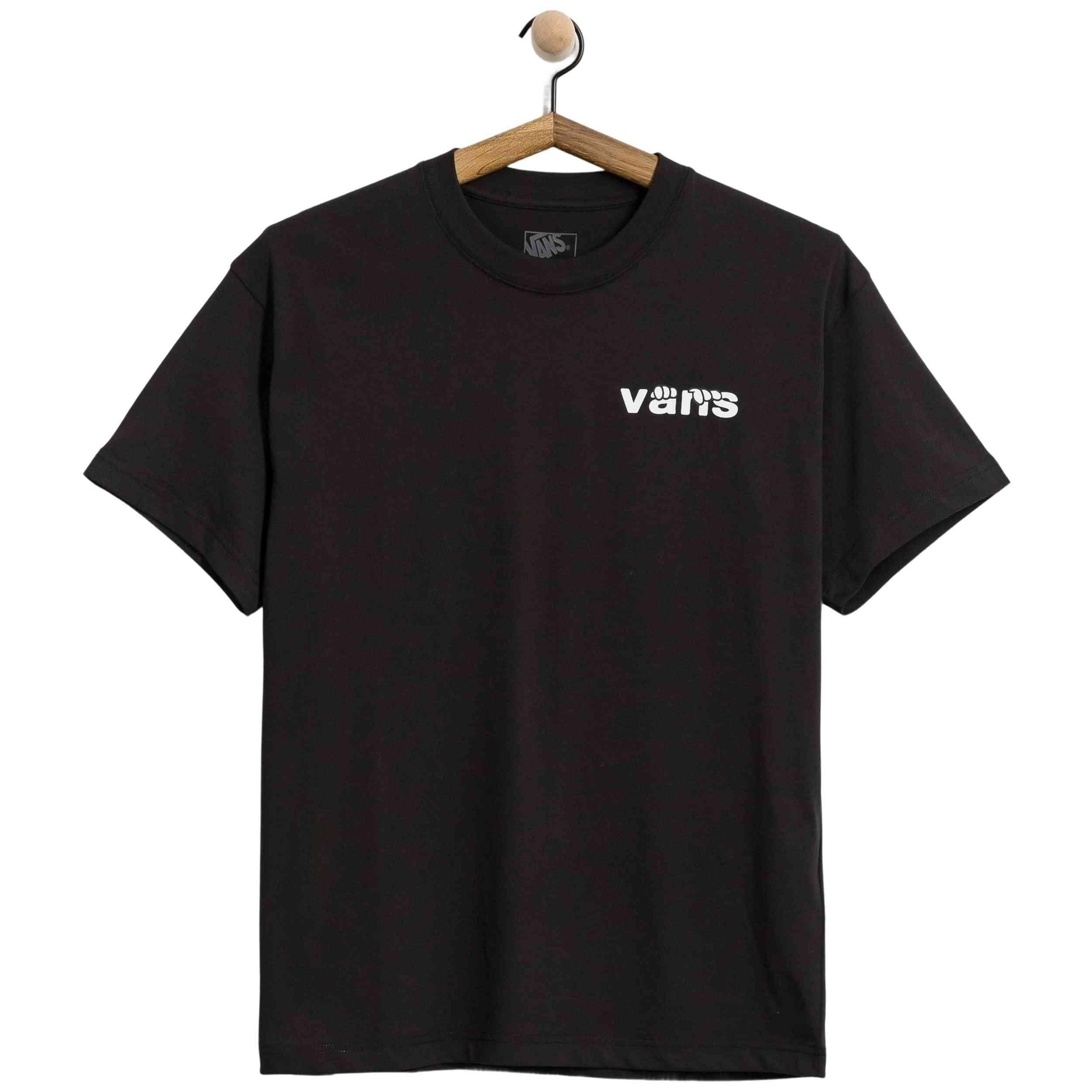 T-shirt met korte mouwen Vans model KEYHOLE CLASSIC SS TEE Black voor unisex 1/2