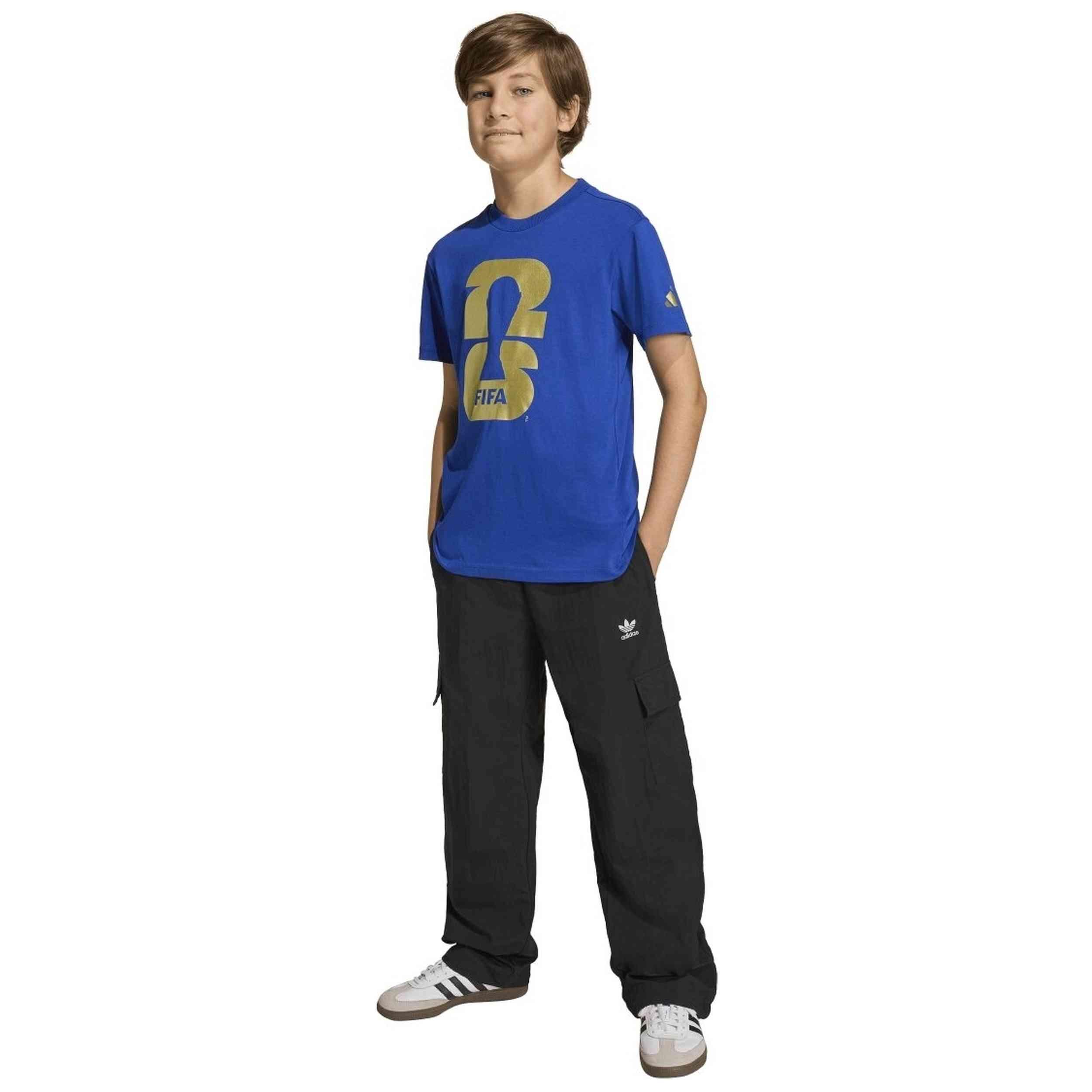 T-shirt Adidas modèle OE TEE Y pour unisexe enfants 3/5