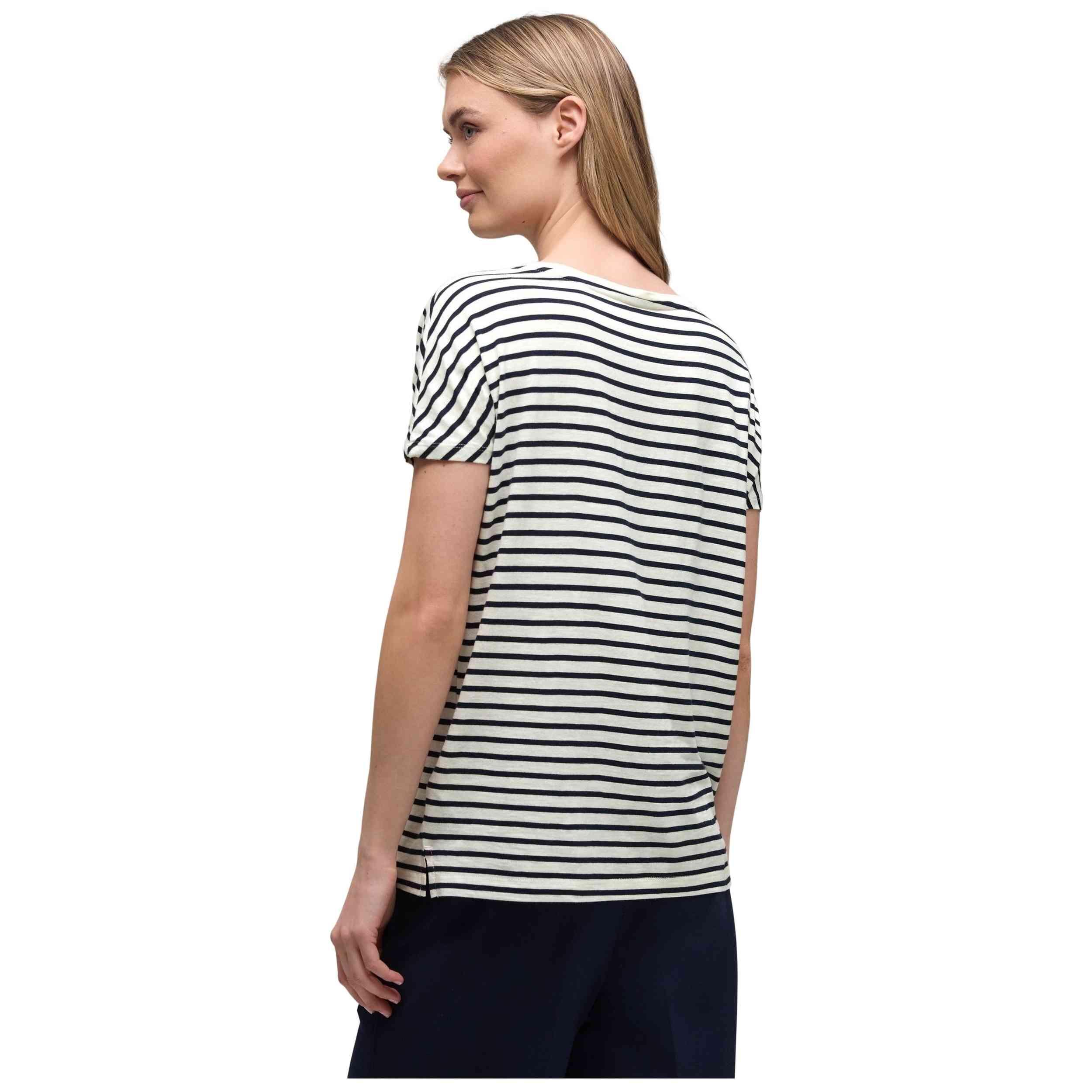 T-shirt met korte mouwen Street one model 324805 Striped shirt w. c voor vrouwen 3/5