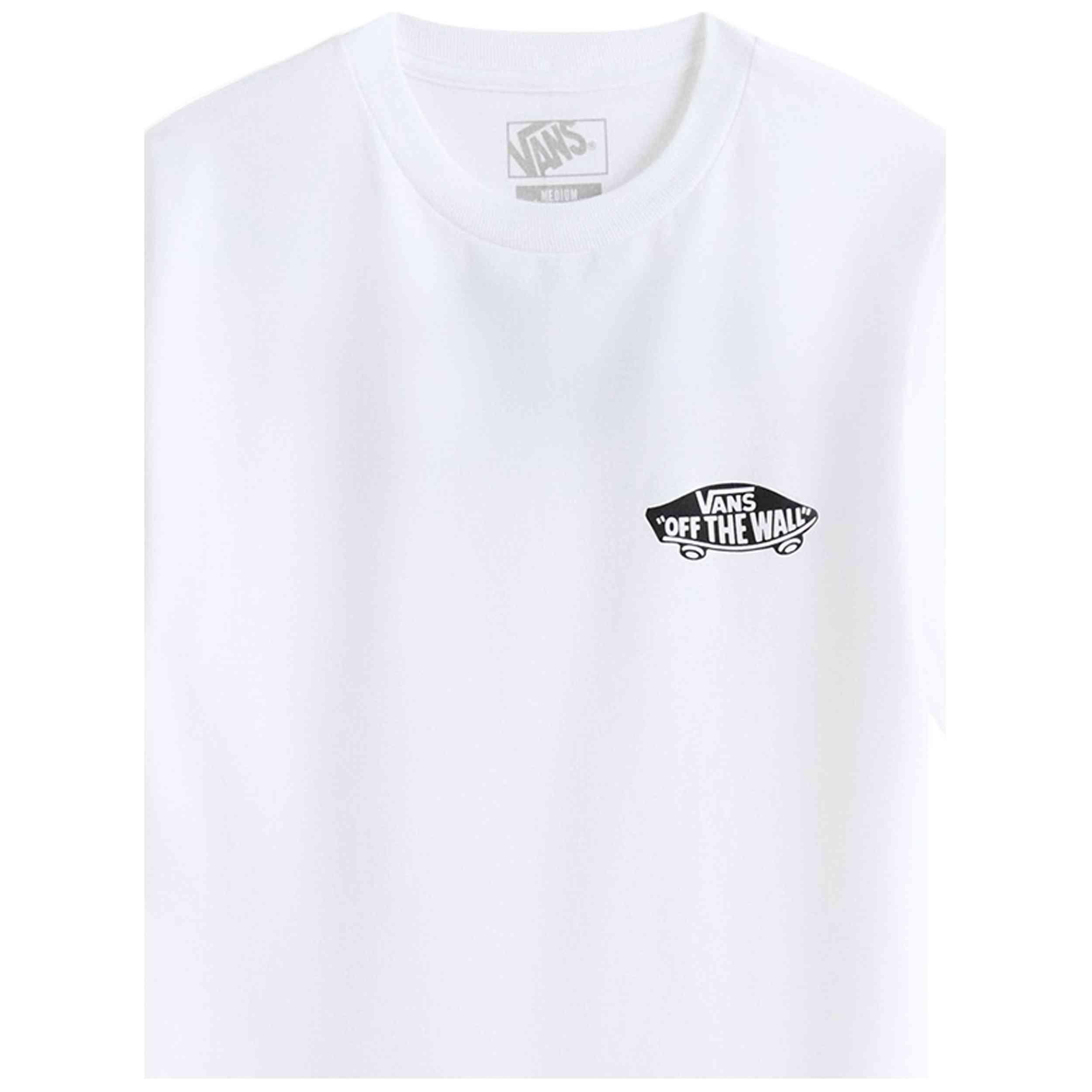 Camiseta de manga corta Vans modelo VN000T30WHT1 para niños unisex 3/3