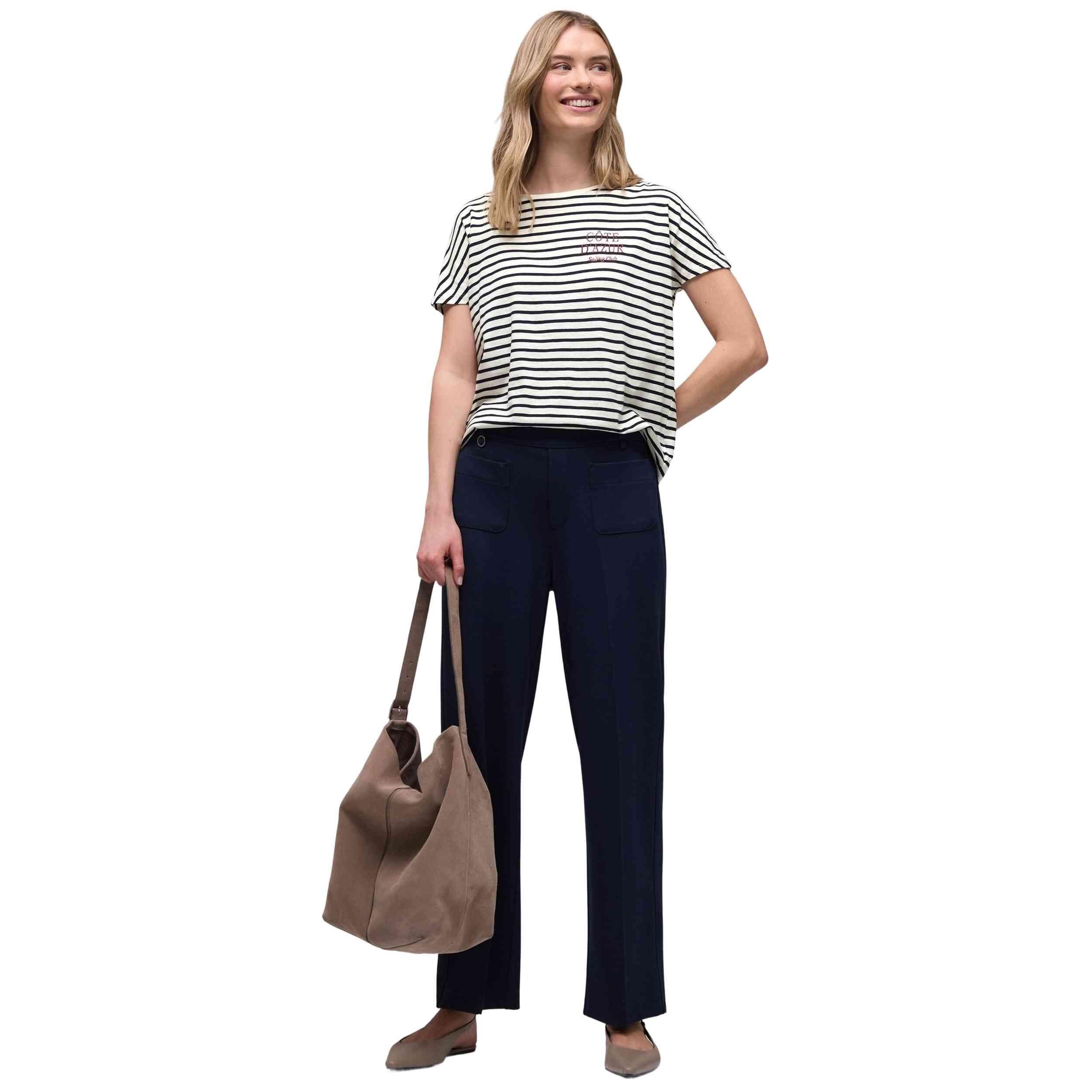 T-shirt met korte mouwen Street one model 324805 Striped shirt w. c voor vrouwen 2/5