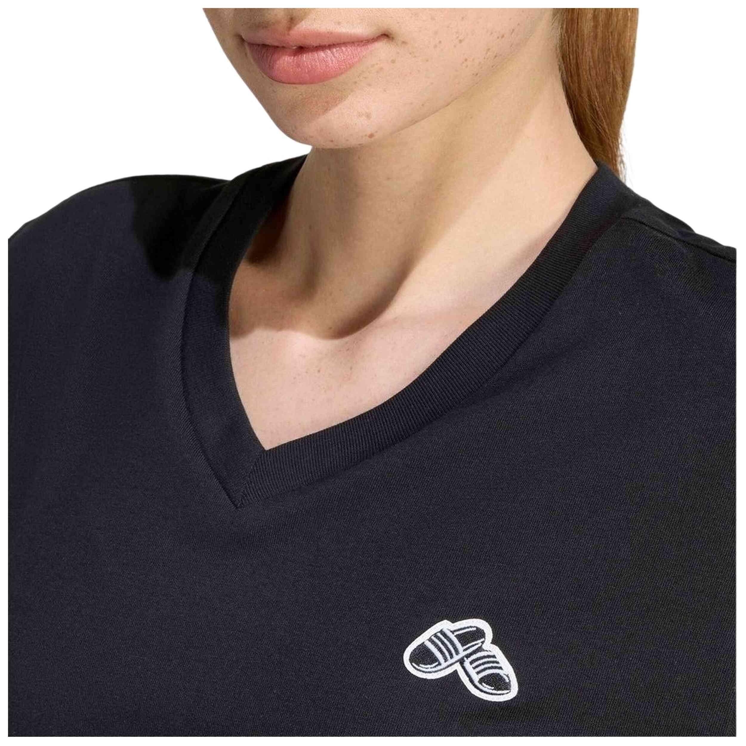 T-shirt met korte mouwen Adidas model SLIDE VNECK voor vrouwen 3/3