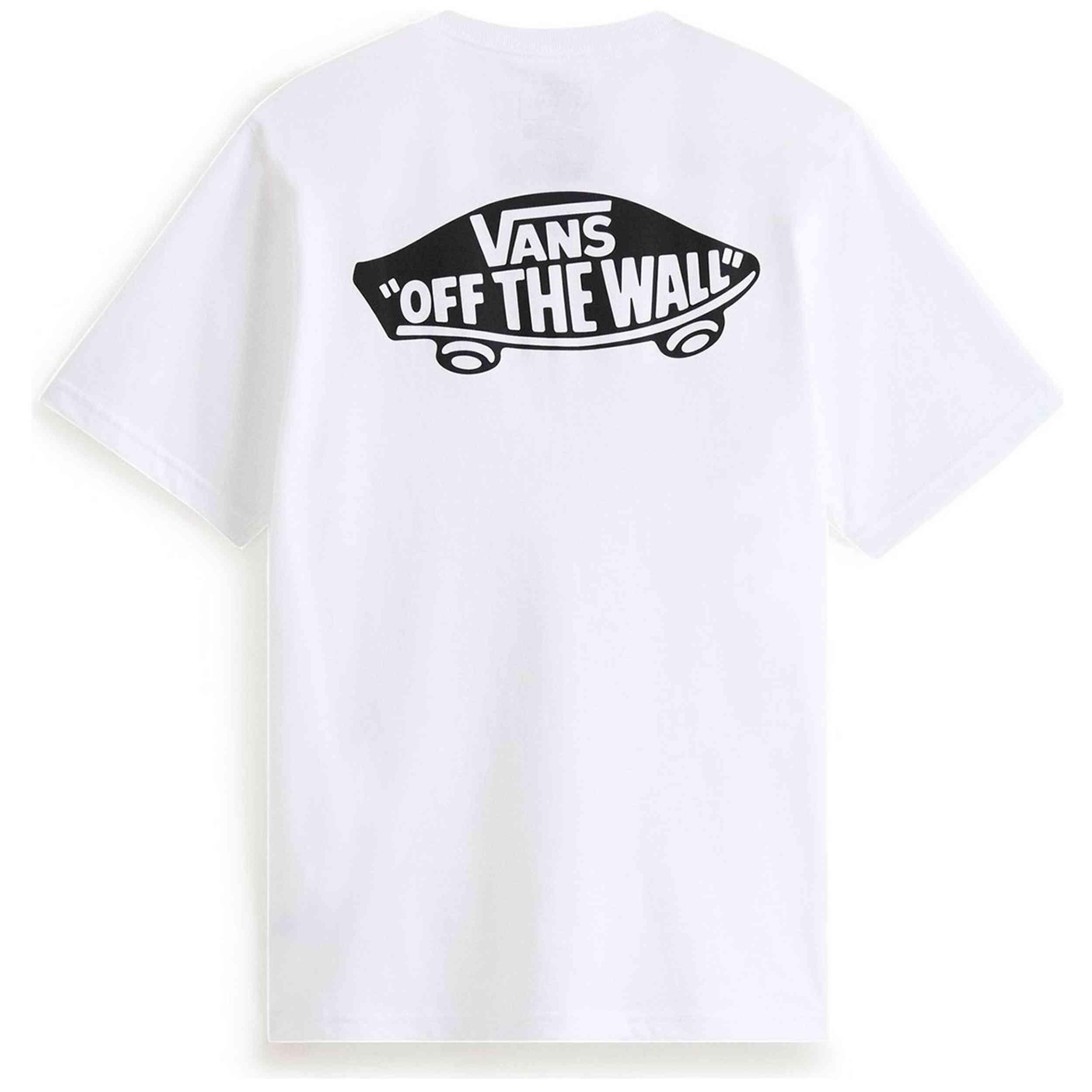 Camiseta de manga corta Vans modelo VN000T30WHT1 para niños unisex 2/3