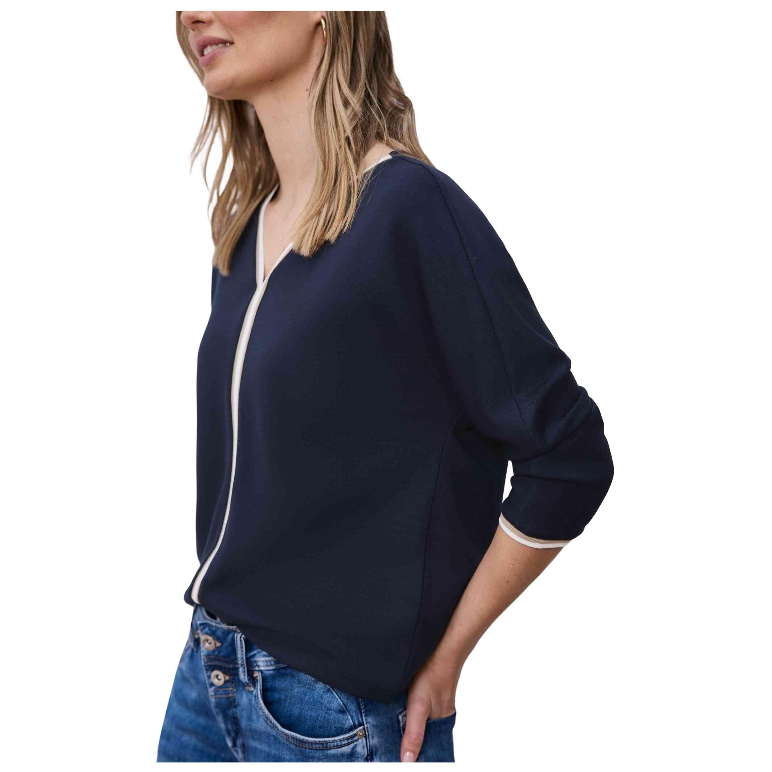 T-shirt met korte mouwen Street one model 324793 Shirt w. stripped voor vrouwen 4/5