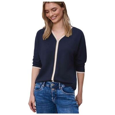 T-shirt met korte mouwen street one model 324793 shirt w. stripped voor vrouwen