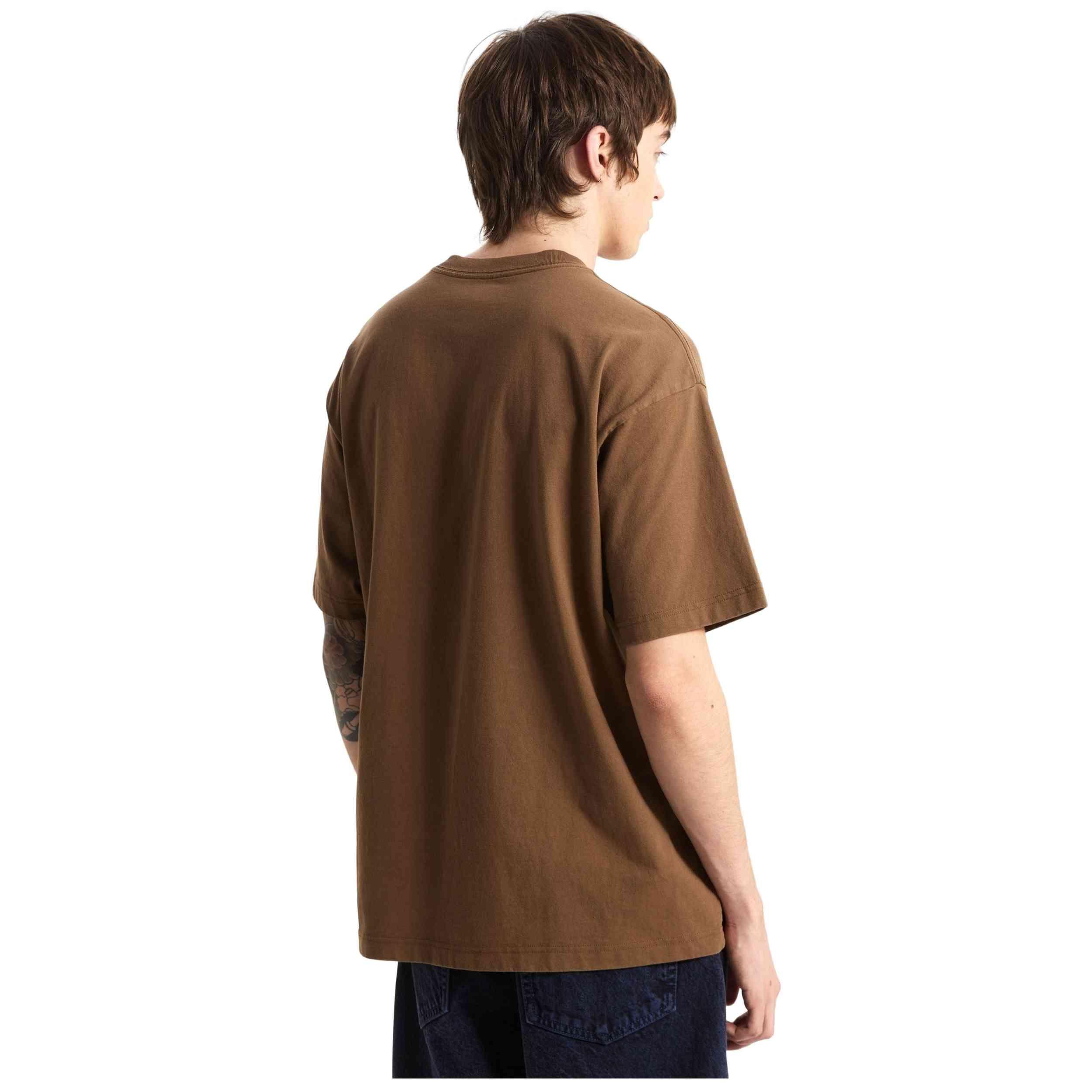 T-shirt Vans modèle COMMITMENT 4 DUMMIES LOOSE SS TEE Vintage Cocoa pour homme 3/5
