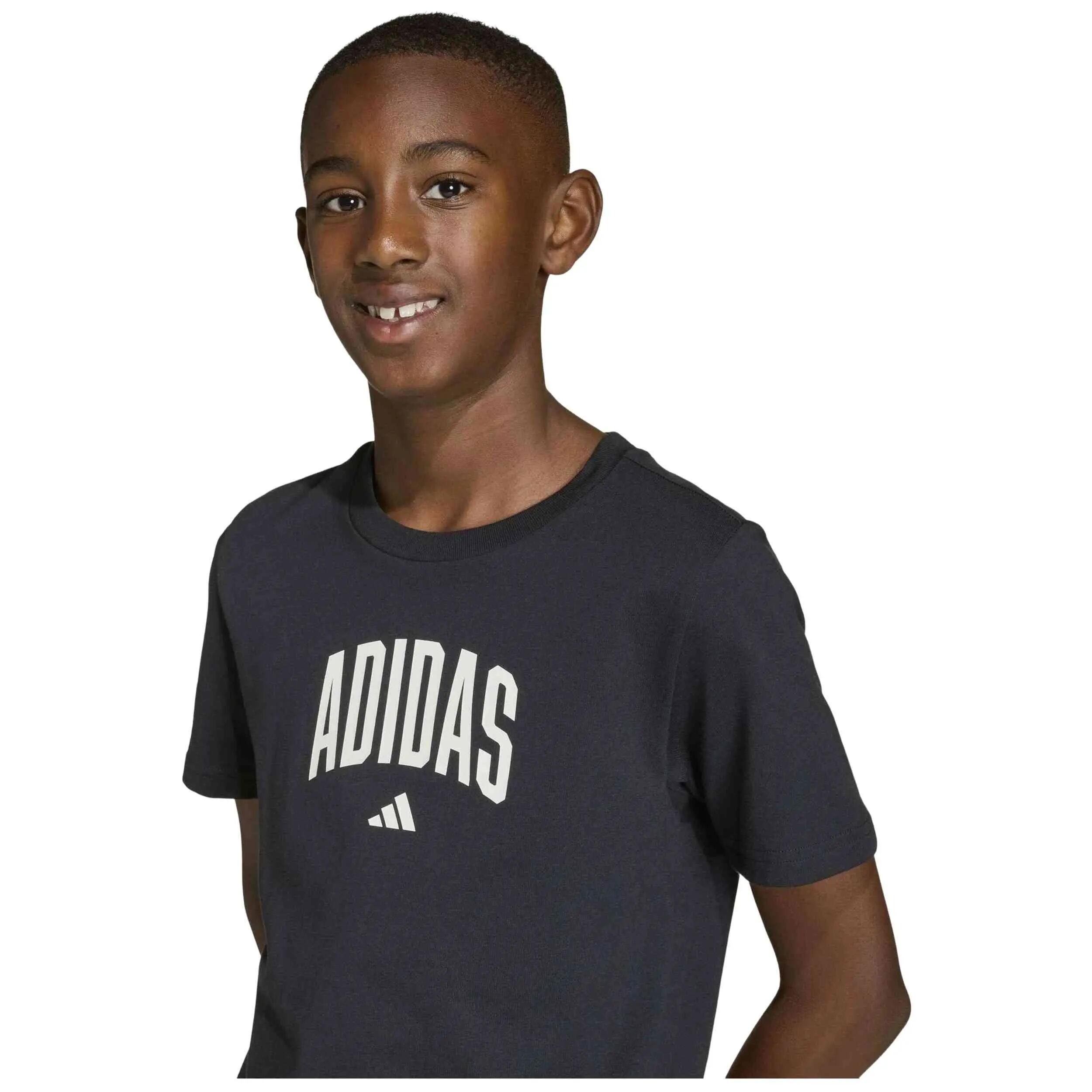 Camiseta de manga corta Adidas modelo J COLLEG T para niños 3/5