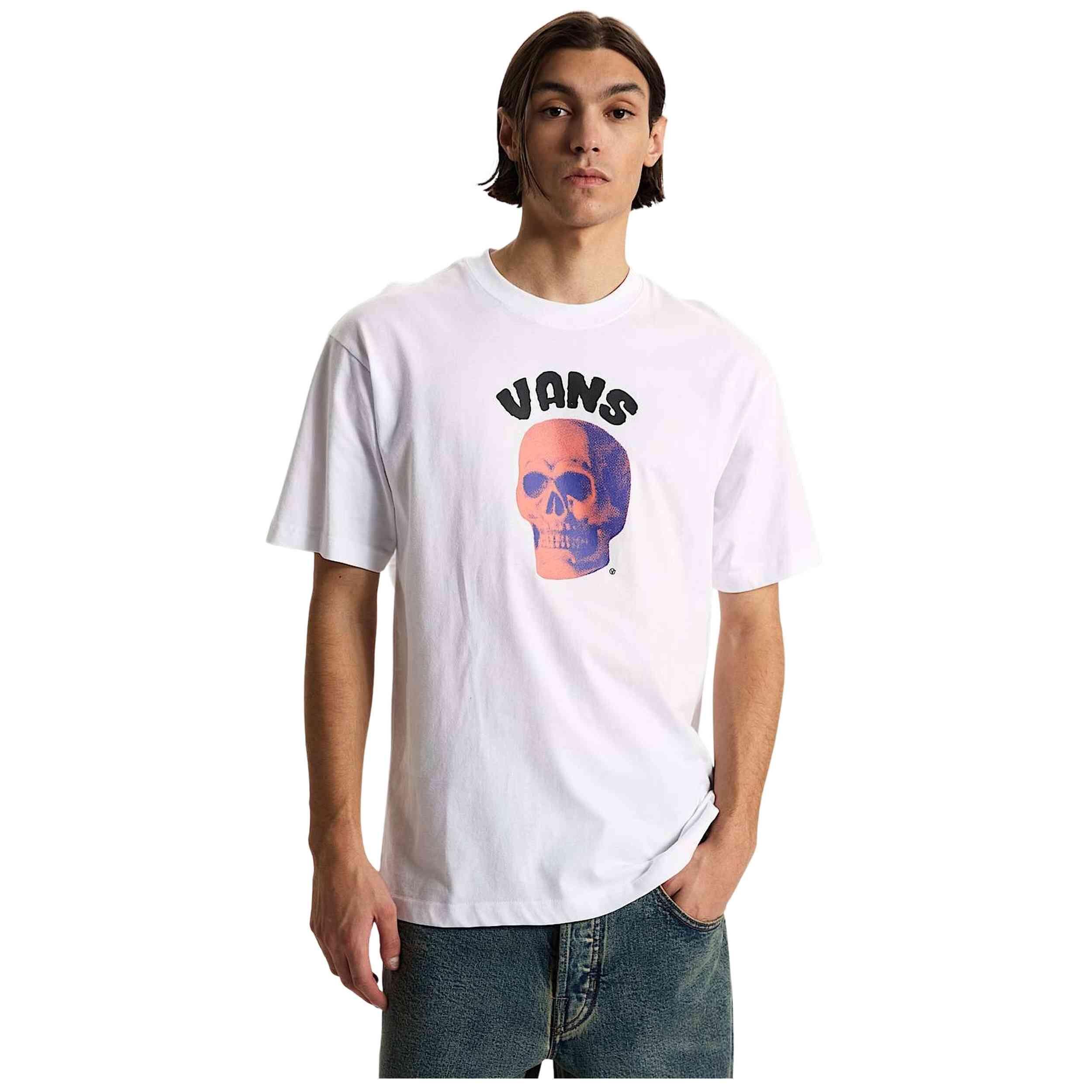 T-shirt met korte mouwen Vans model Bone Head voor unisex 3/5