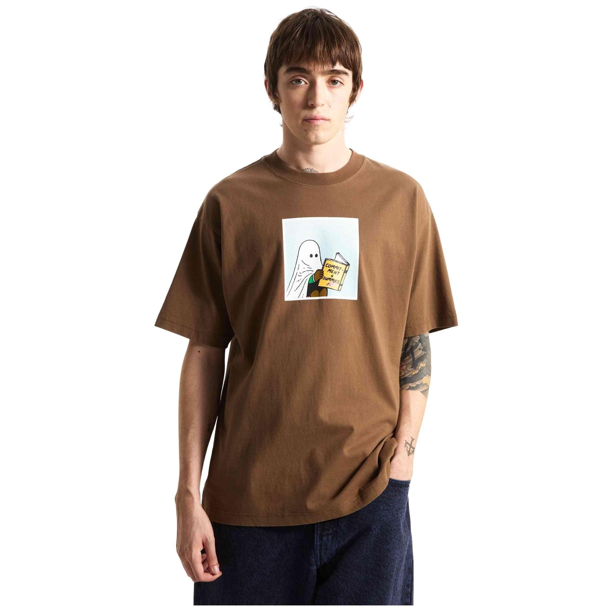 T-shirt Vans modèle COMMITMENT 4 DUMMIES LOOSE SS TEE Vintage Cocoa pour homme 2/5