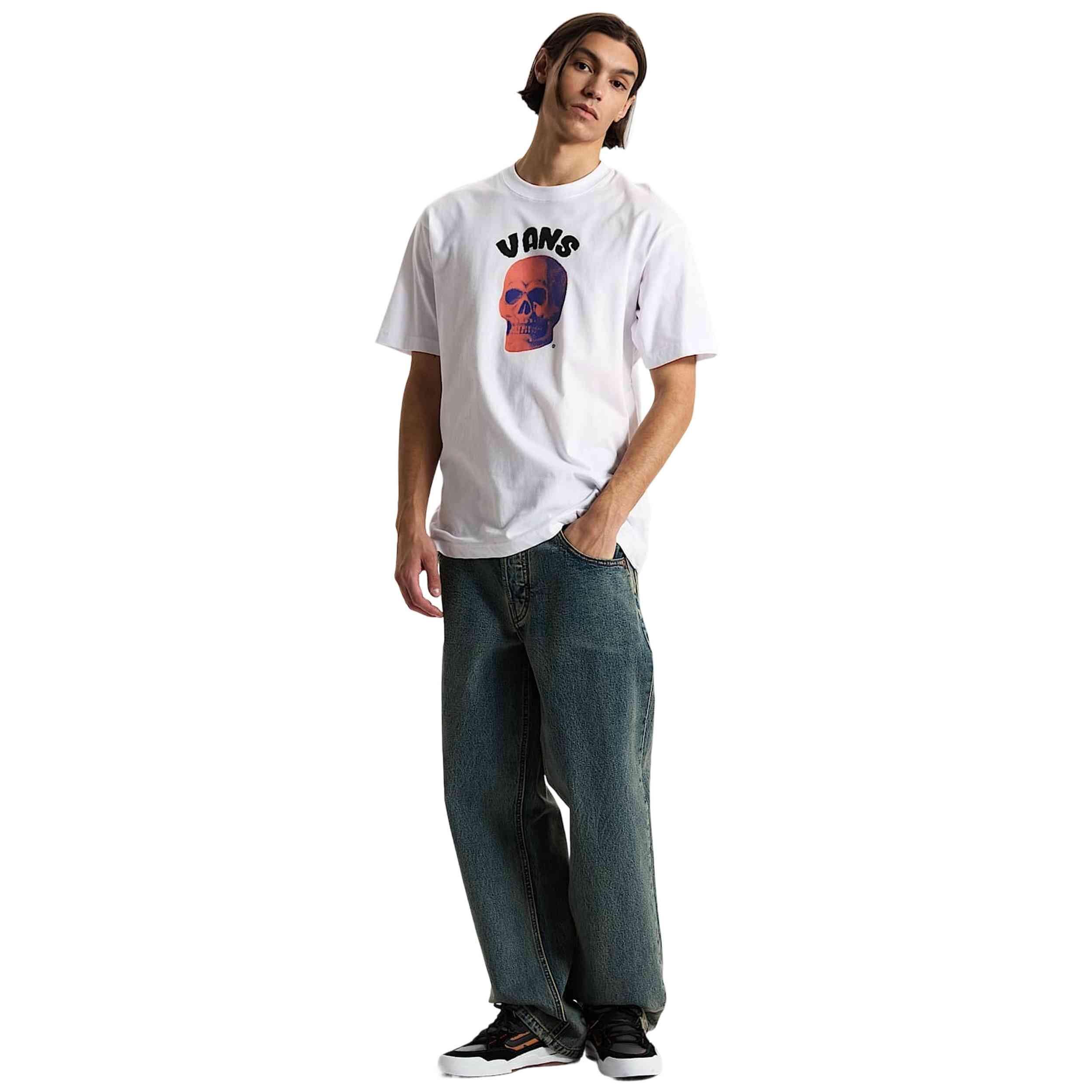T-shirt met korte mouwen Vans model Bone Head voor unisex 5/5
