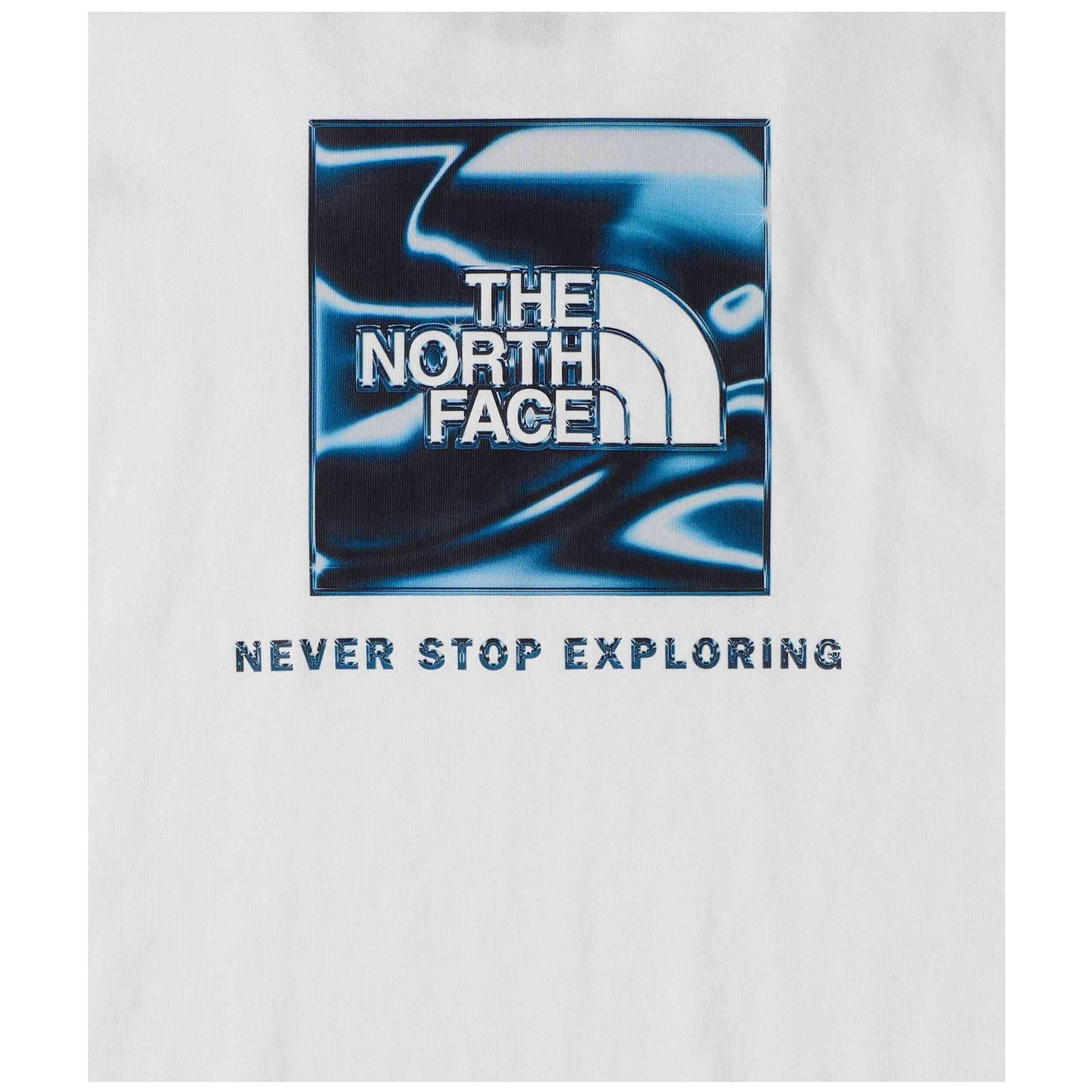 T-shirt The north face modèle Liquid Box NSE pour homme 3/4
