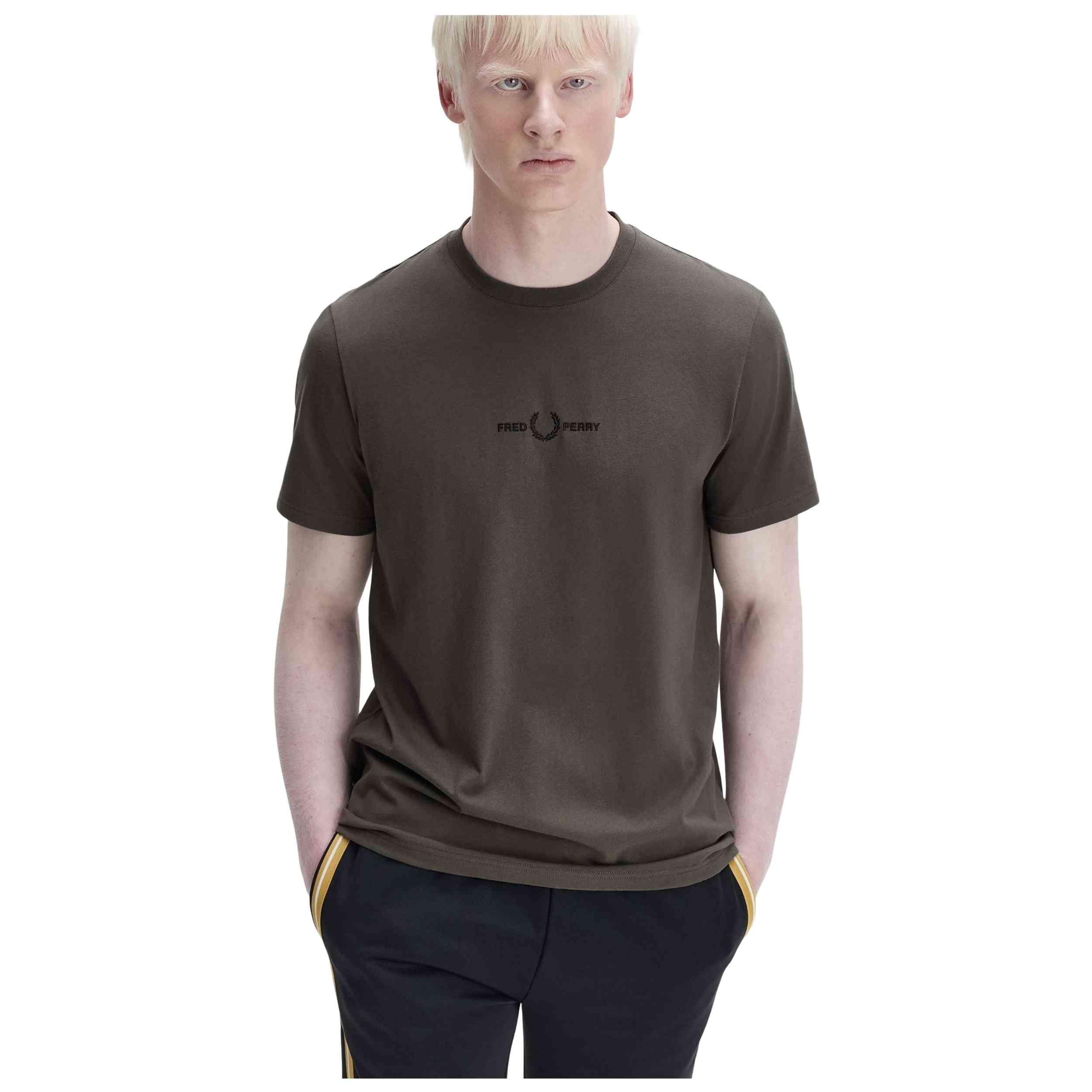 T-shirt met korte mouwen Fred perry model 124-15699798294872 voor mannen 3/5