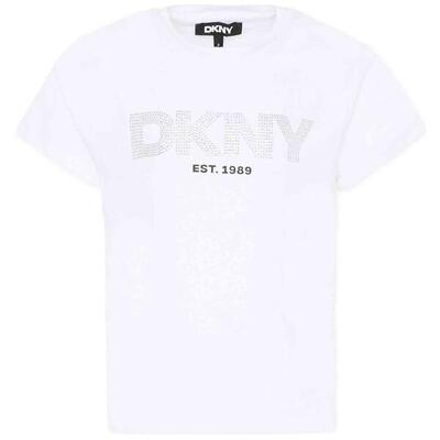 T-shirt met korte mouwen dkny model d62619-10p voor meisjes