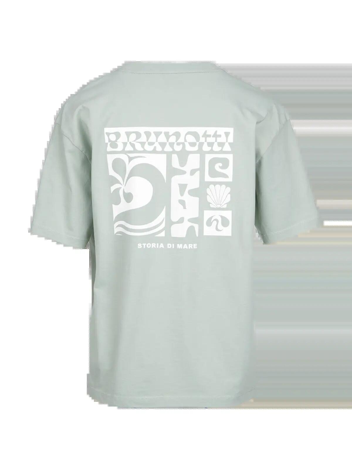 Zennanda Dames T-Shirt Fashion Relaxed Fit Crewneck Aqua Grey 2/6