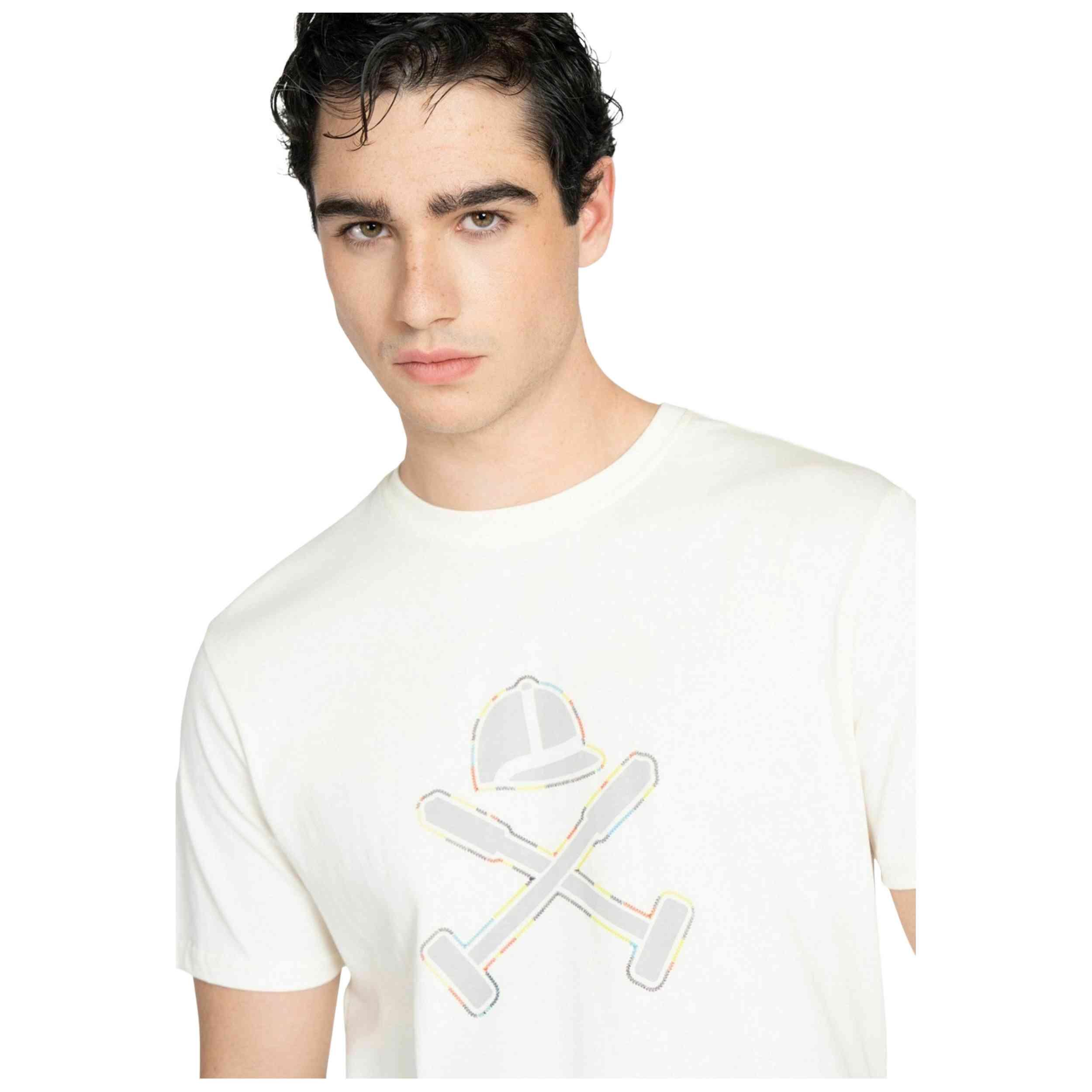 Maglia a maniche corte Harper & neyer modello Stitching Logo per uomini 4/5