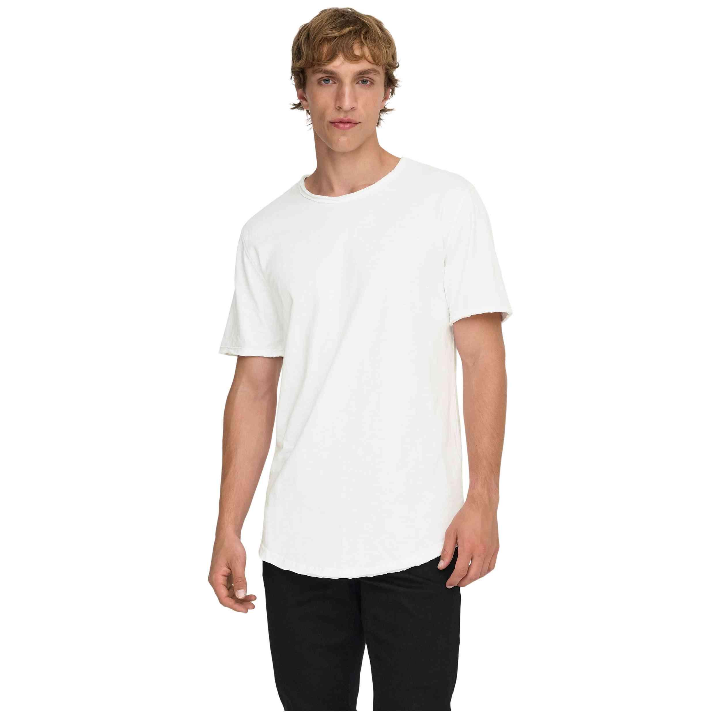 T-shirt met korte mouwen Only & sons model 22017822-white voor mannen 3/5