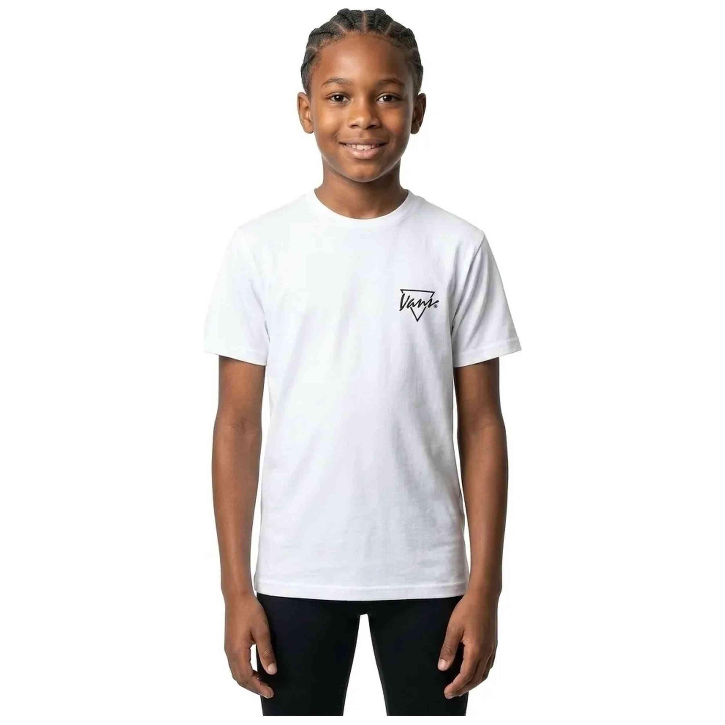 T-shirt met korte mouwen Vans model Palm Drive SS White voor unisex 3/4