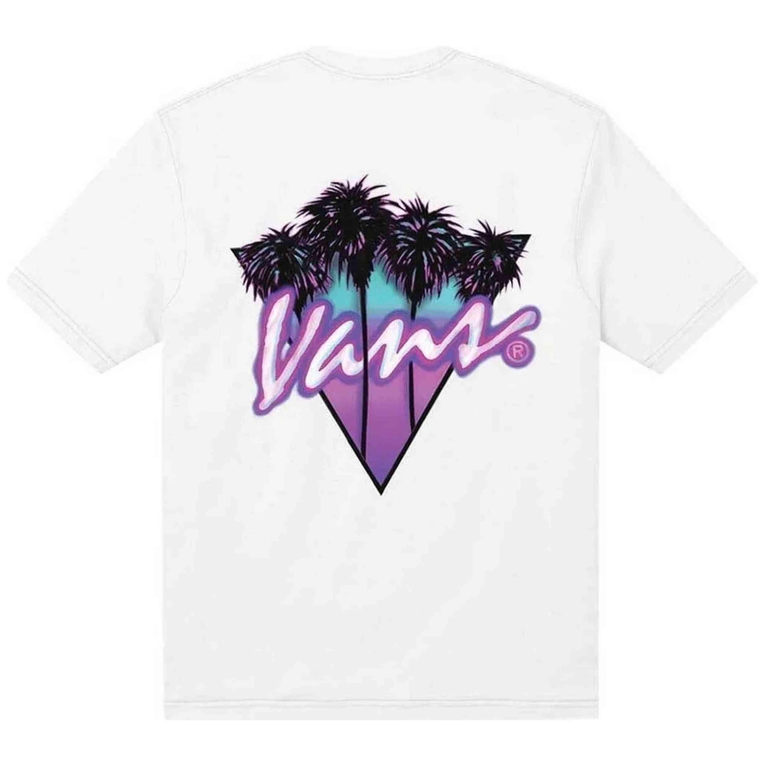 T-shirt met korte mouwen Vans model Palm Drive SS White voor unisex 2/4