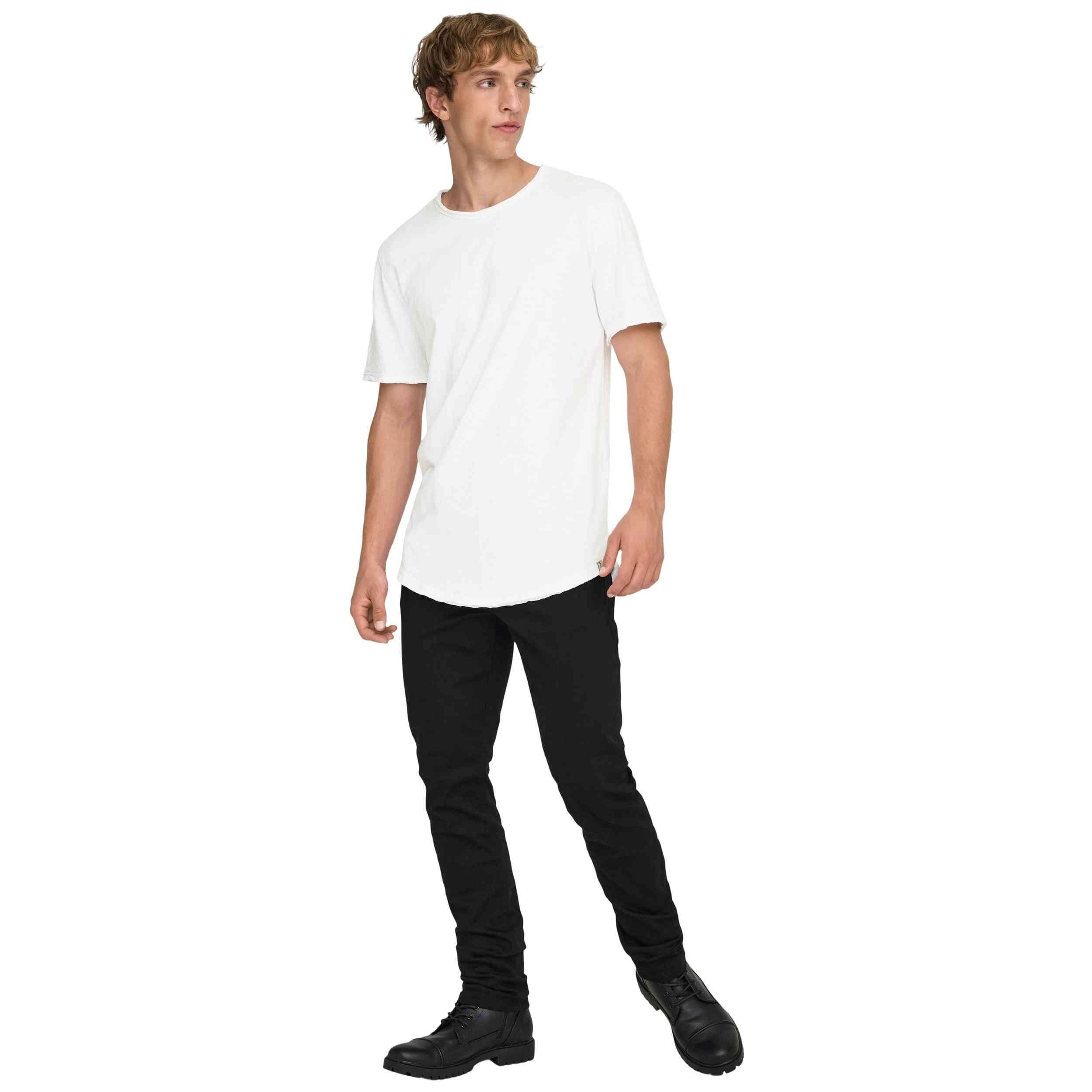 T-shirt met korte mouwen Only & sons model 22017822-white voor mannen 5/5