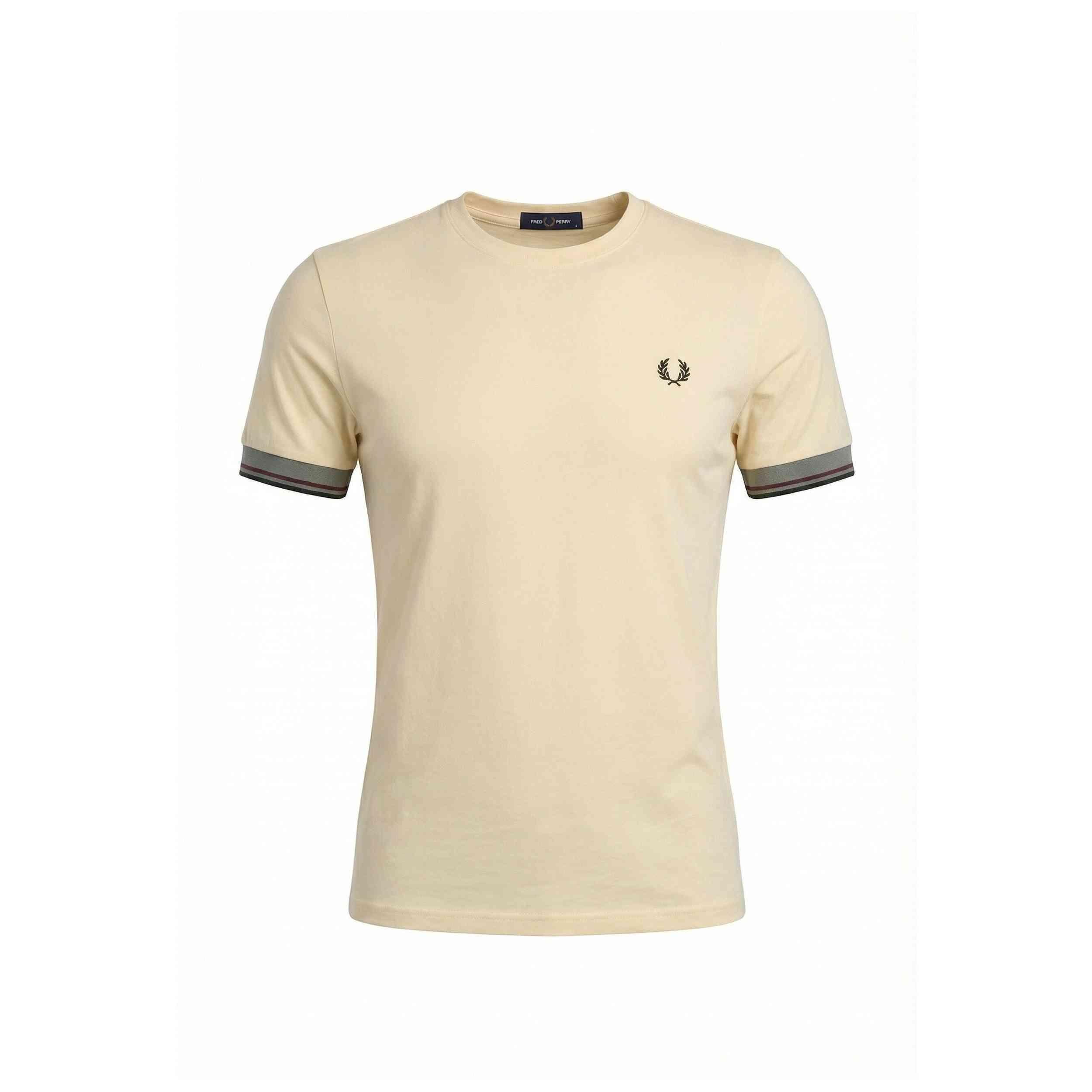 T-shirt met korte mouwen Fred perry model Twin Tipped Cuff T-Shirt voor mannen 5/5