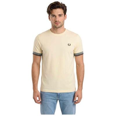 T-shirt met korte mouwen fred perry model twin tipped cuff t-shirt voor mannen