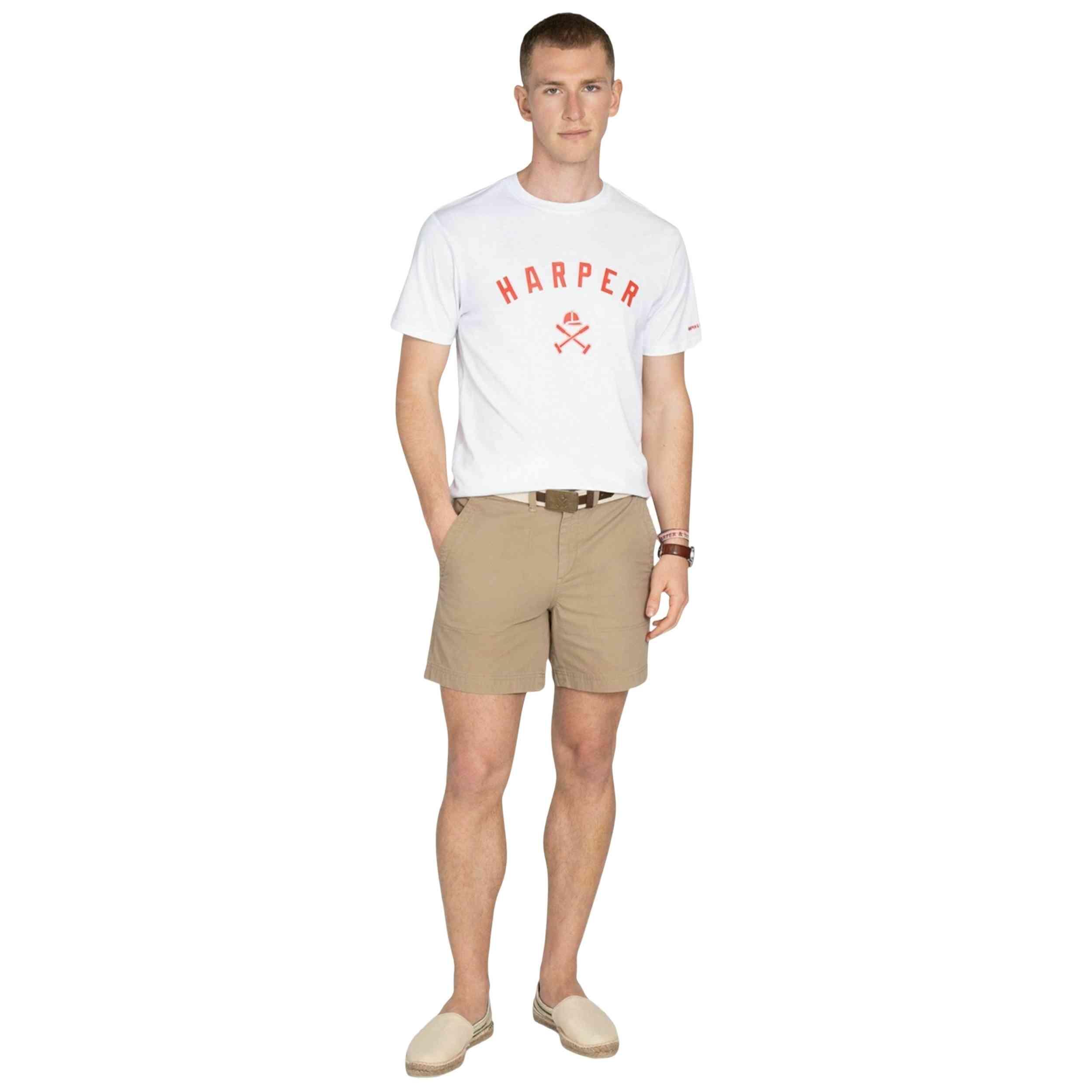 Maglia a maniche corte Harper & neyer modello New England per uomini 3/5