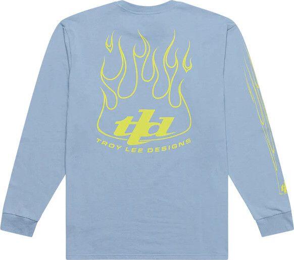 T-Shirt Manches Longues Troy Lee Designs Torched Bleu 2/7