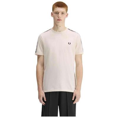 T-shirt met korte mouwen fred perry model contrast tape ringer t-shi voor mannen