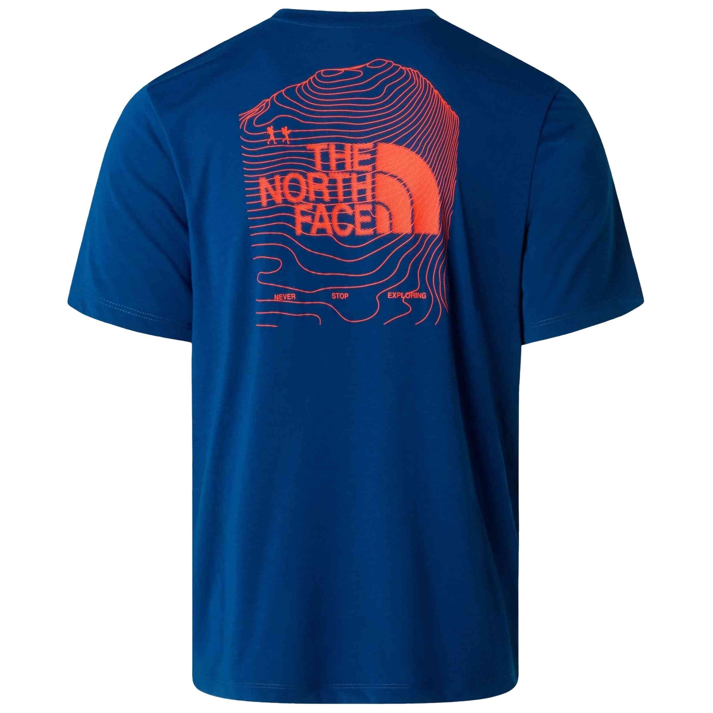 T-shirt The north face modèle M BITMAP LOGO SHORT SLEEVES TEE-GRAPHIC pour homme 2/2