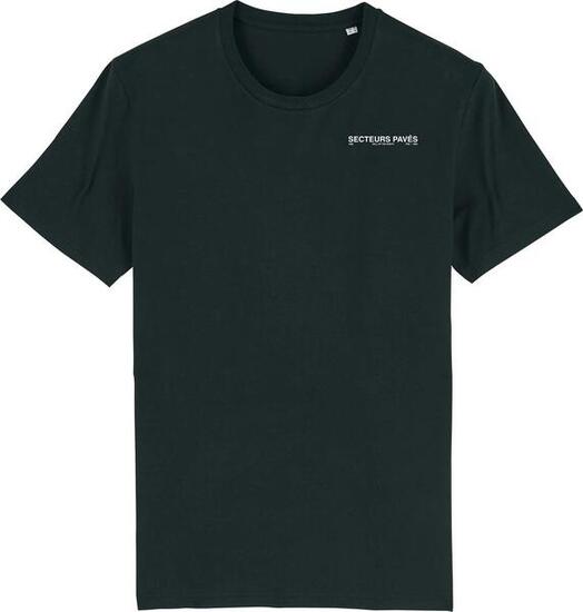 Çois 'Secteurs Pavés Roubaix' Unisex T-Shirt Zwart