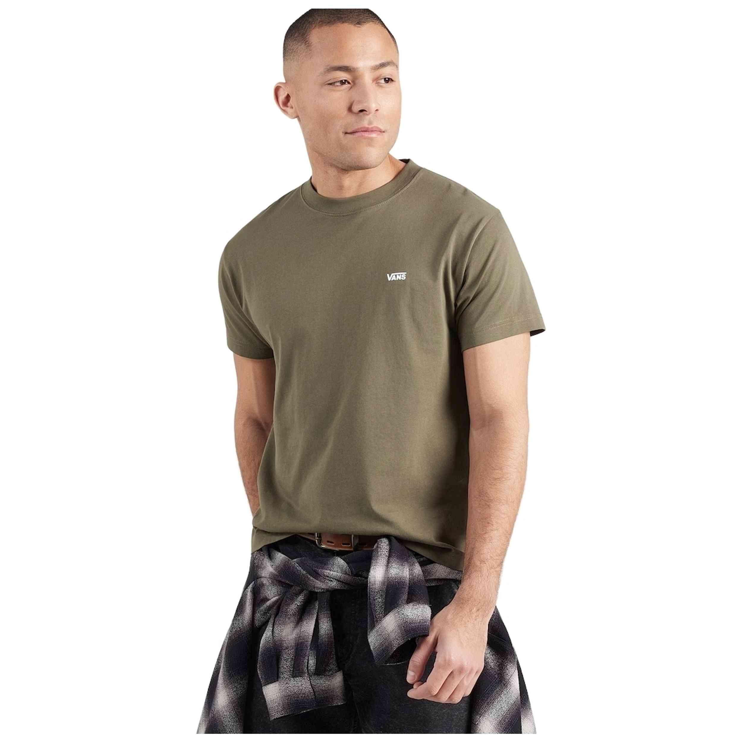 T-shirt met korte mouwen Vans model LEFT CHEST SS Mossy Olive voor mannen 3/4
